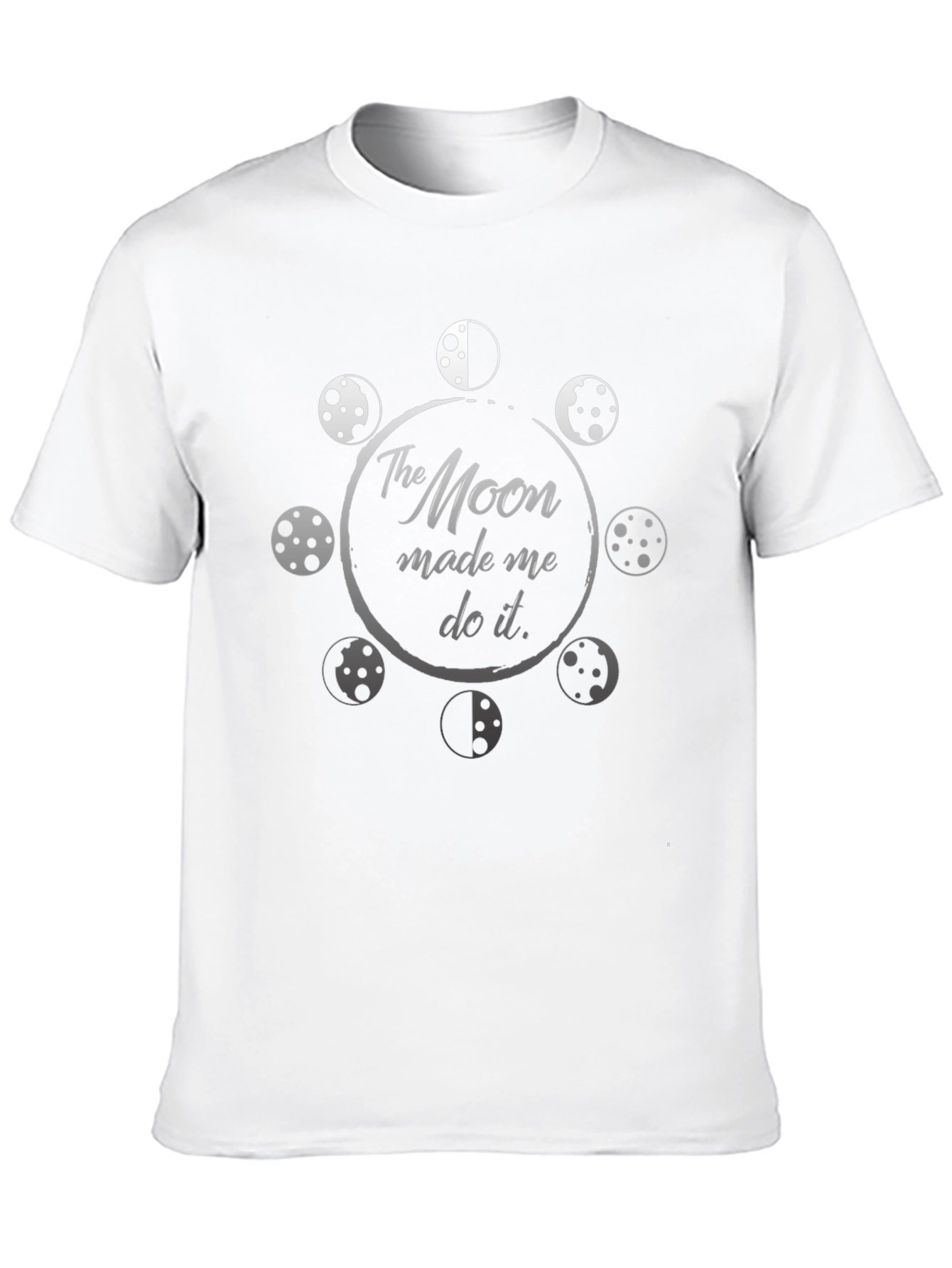 Moon Made Me Do It Graphic T-Shirt - Black