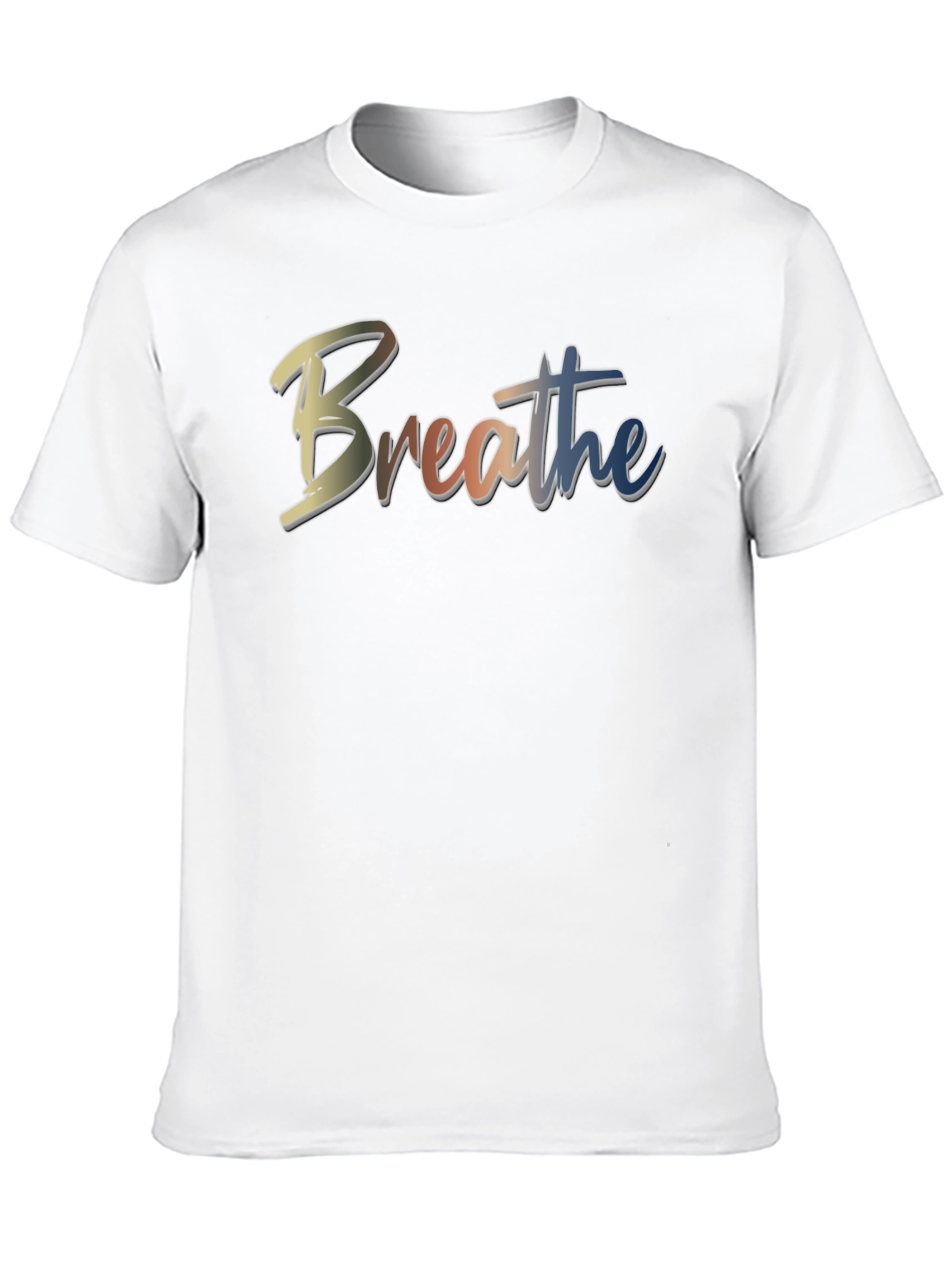 Breathe Graphic Tee - Relaxed Fit Black T-Shirt