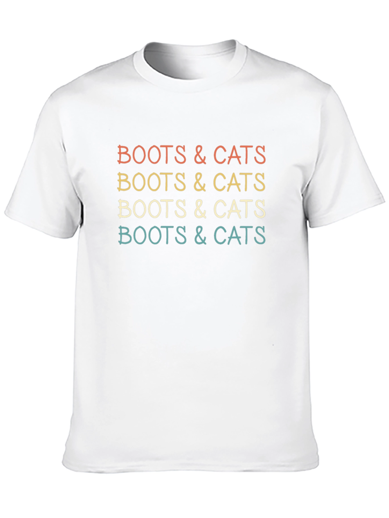 Boots & Cats Graphic Tee - Retro Style