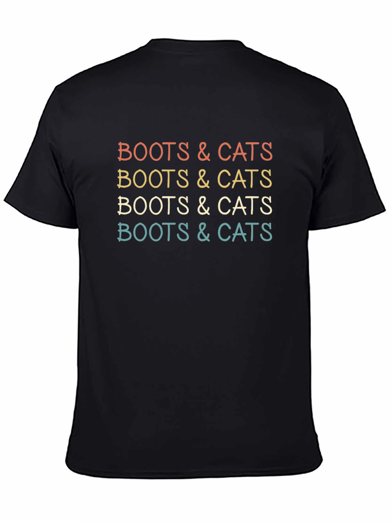 Boots & Cats Graphic Tee - Retro Style