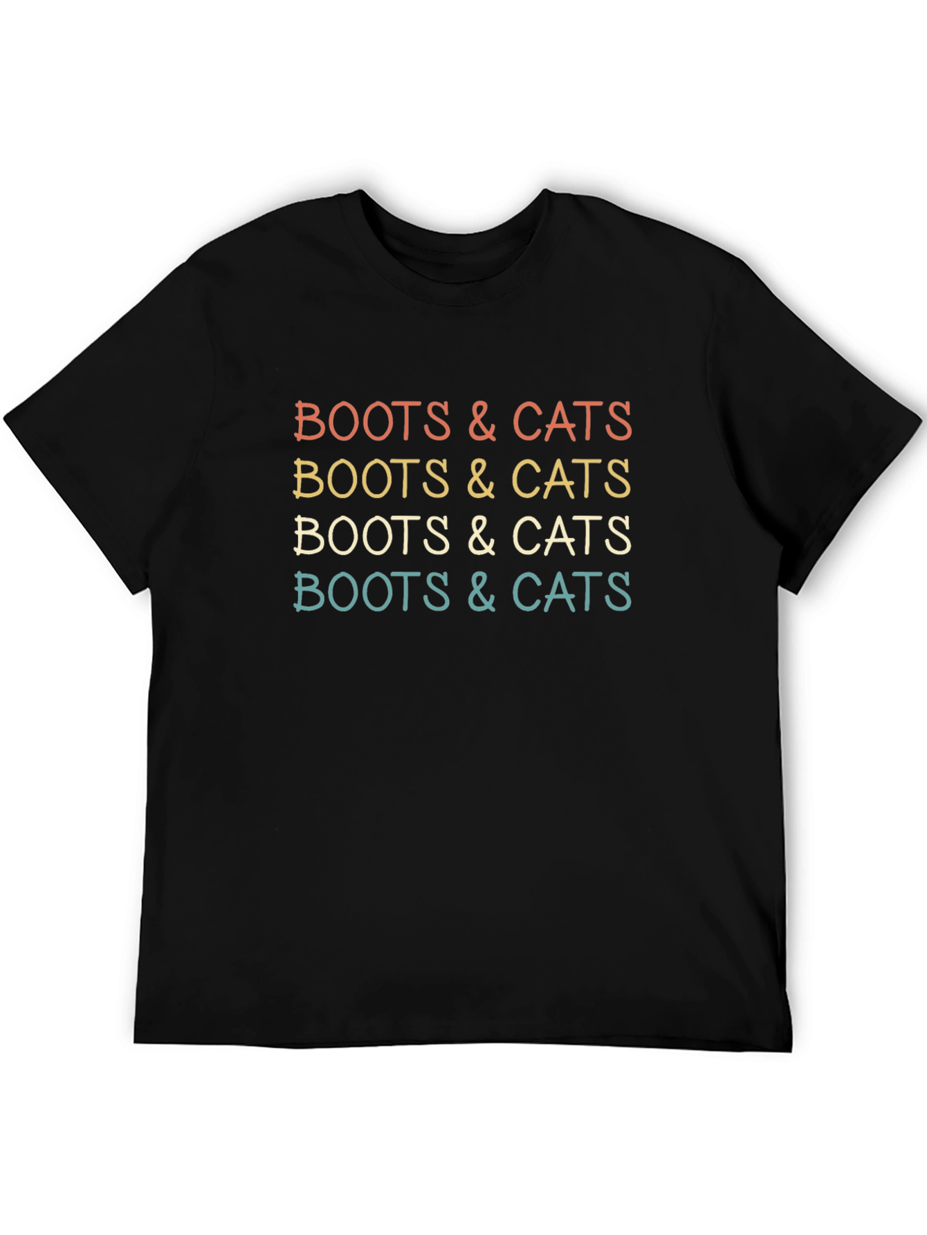 Boots & Cats Graphic Tee - Retro Style