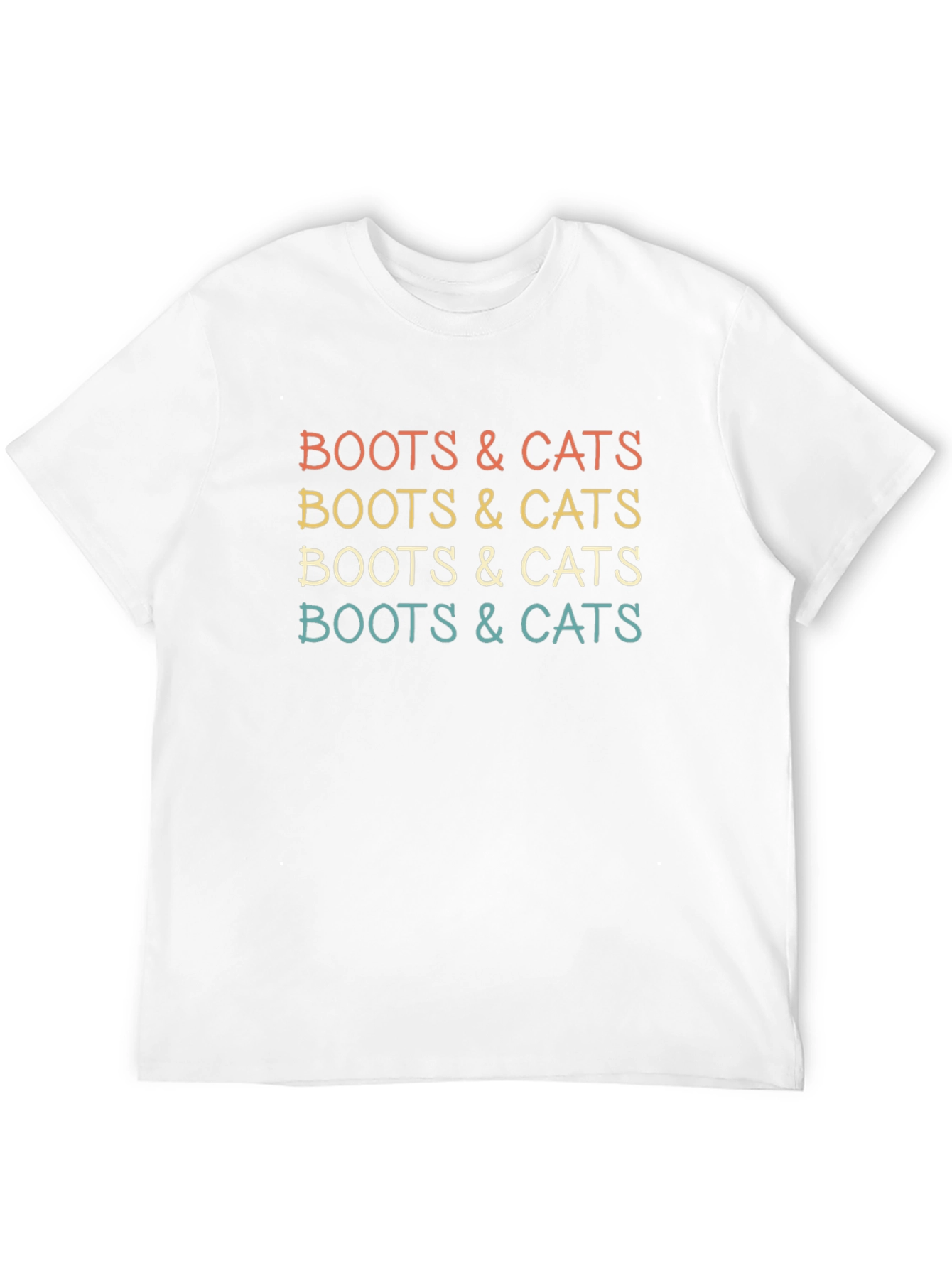 Boots & Cats Graphic Tee - Retro Style