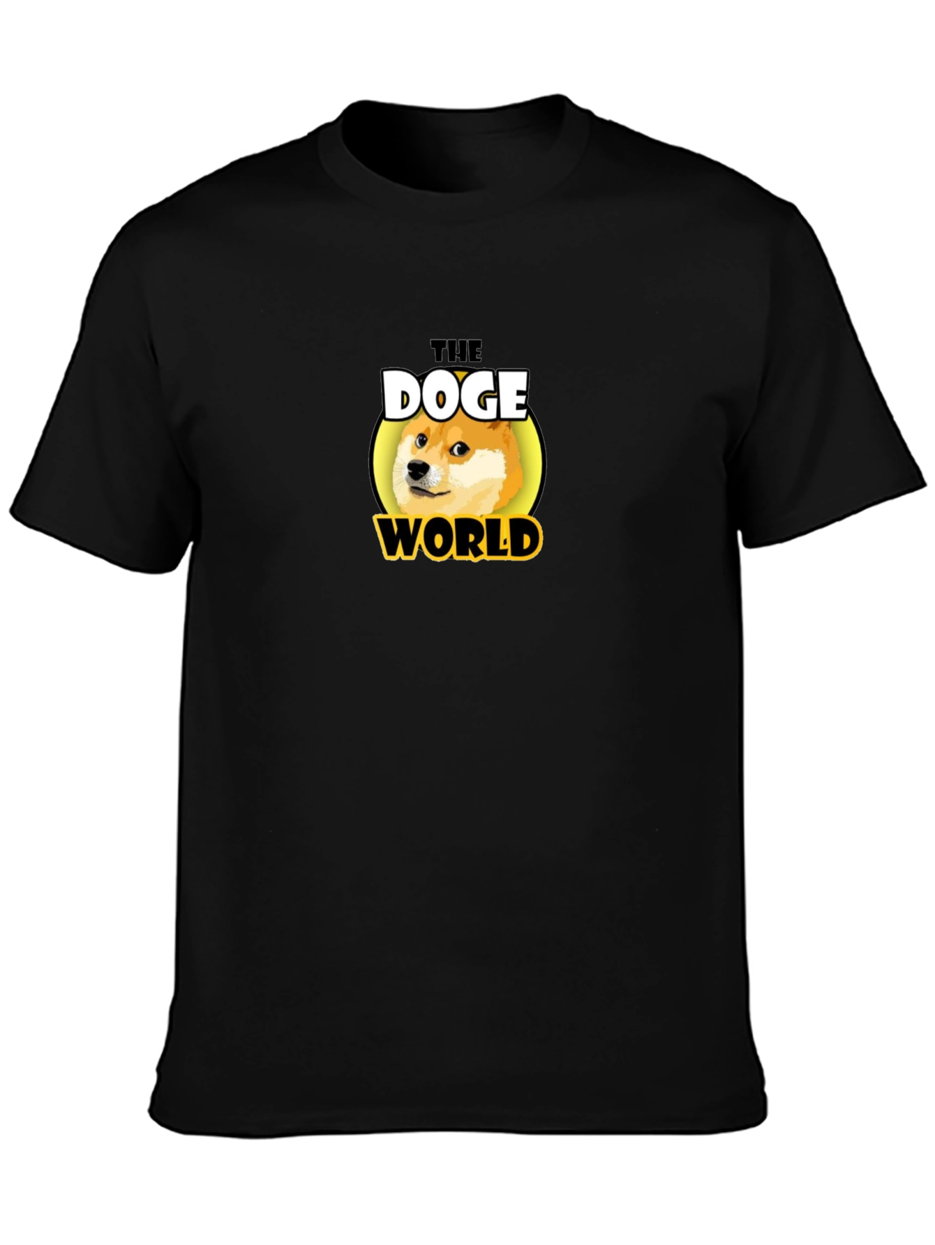 The Doge World Black T-Shirt