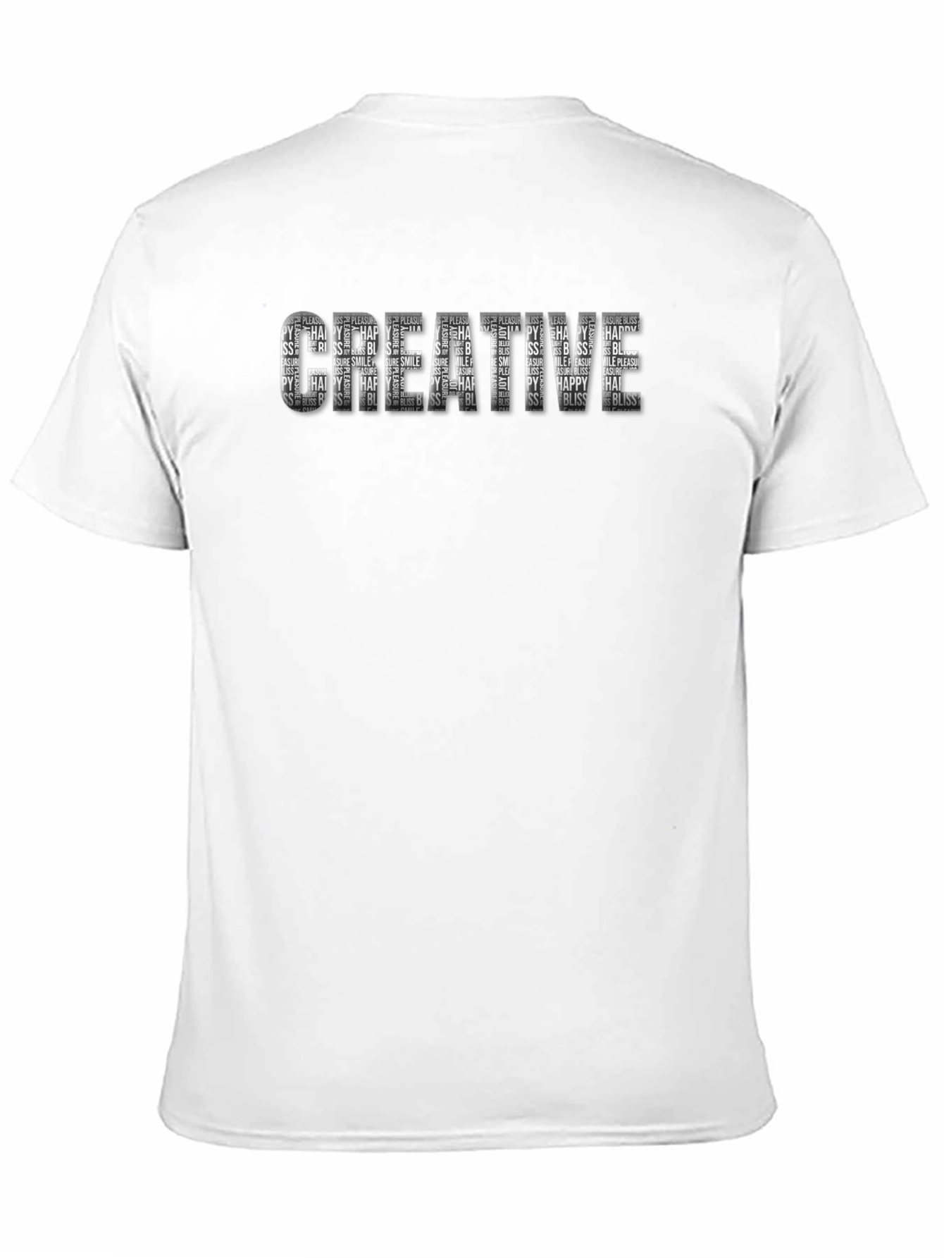 Creative Word Art T-Shirt - Black Unisex Tee