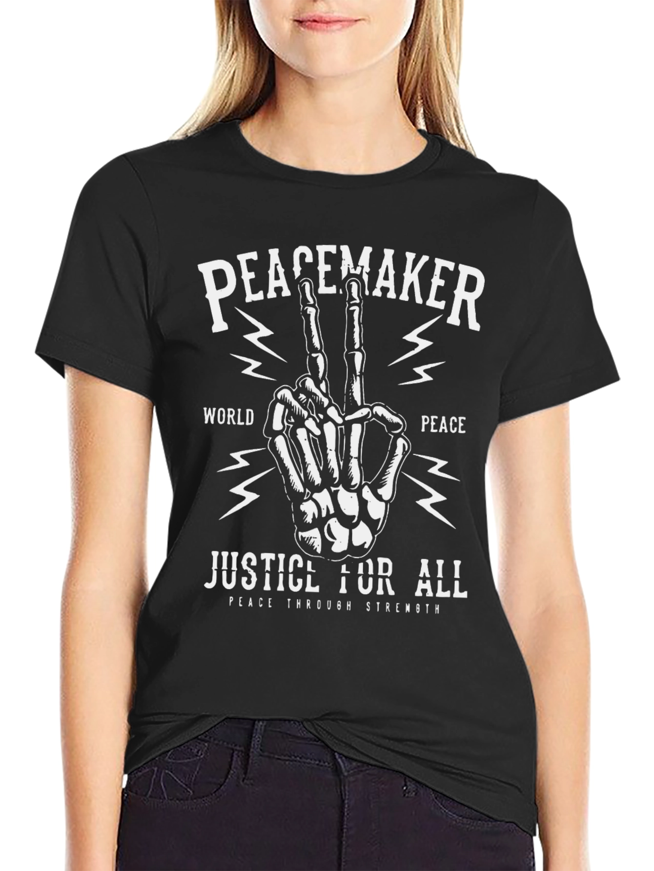 Peacemaker Justice For All Black T-Shirt