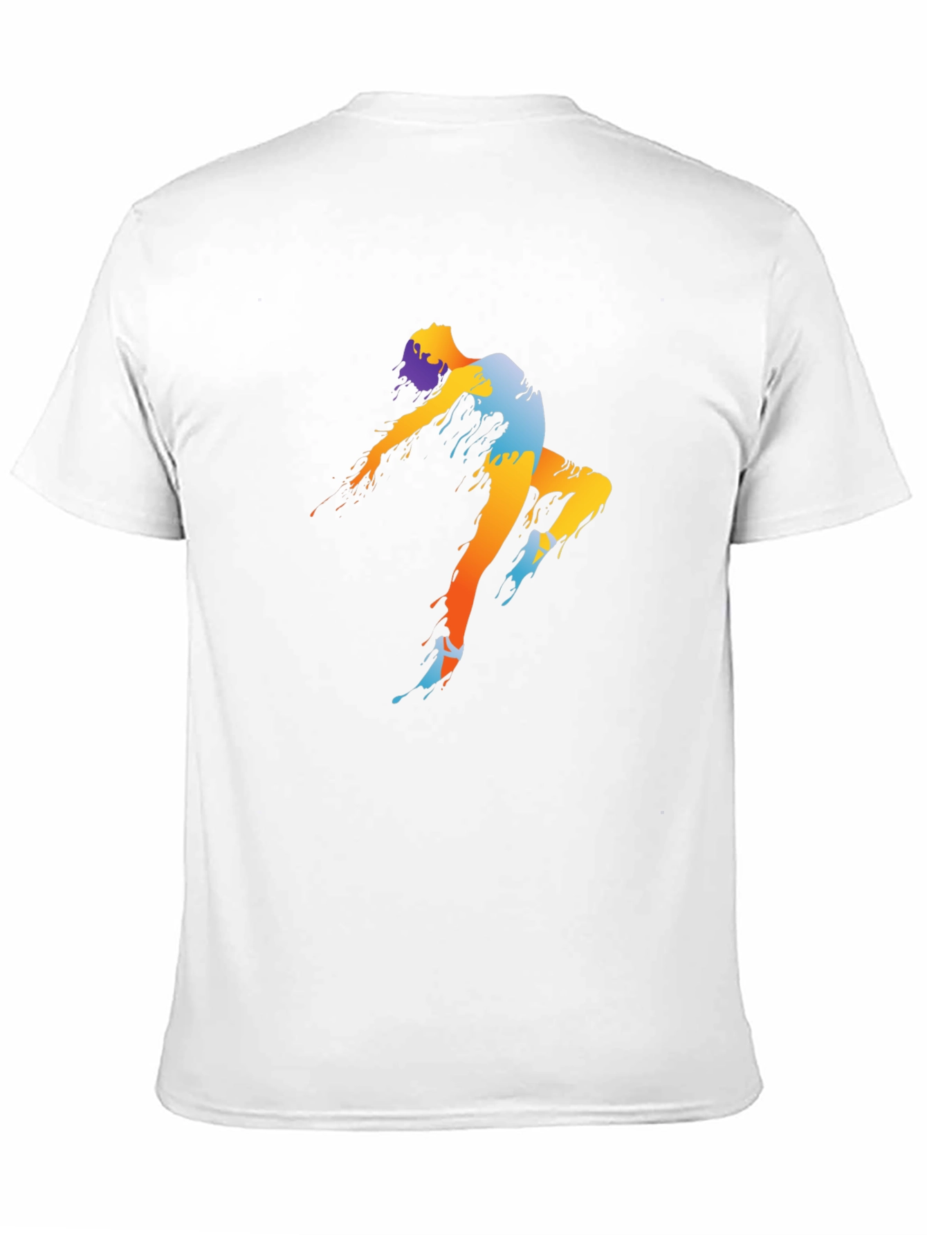 Abstract Dancer Graphic Tee - Black