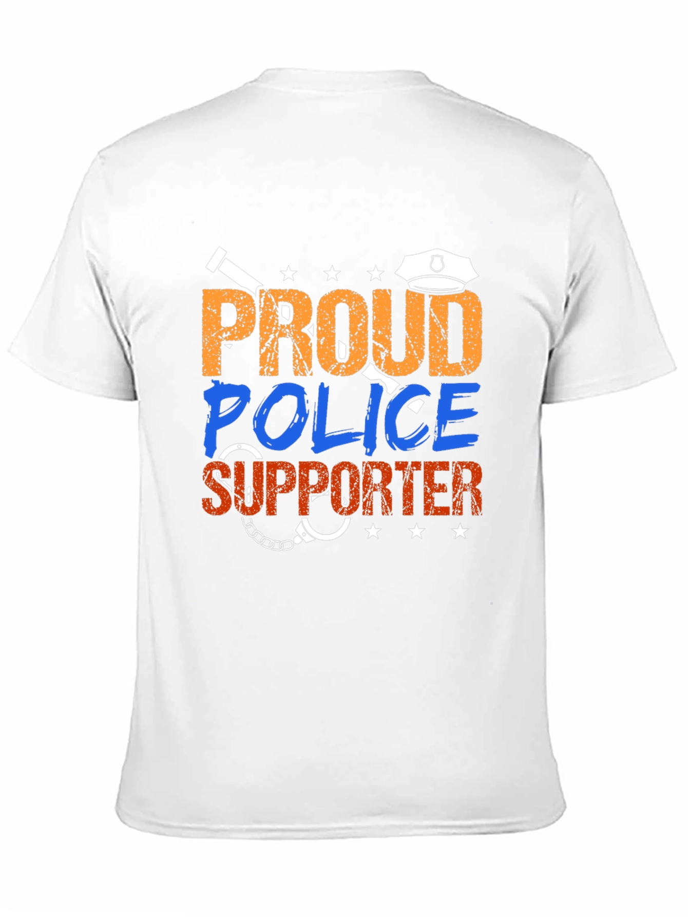 Proud Police Supporter Graphic Tee
