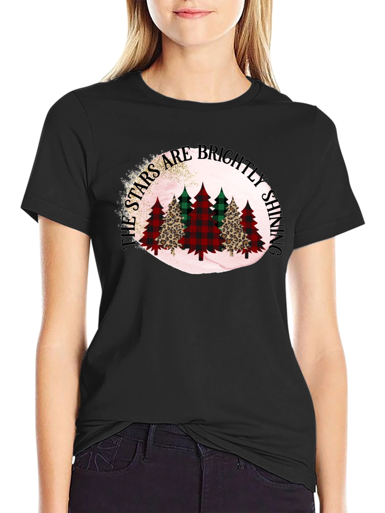 Stars Brightly Shining Christmas Tree T-Shirt