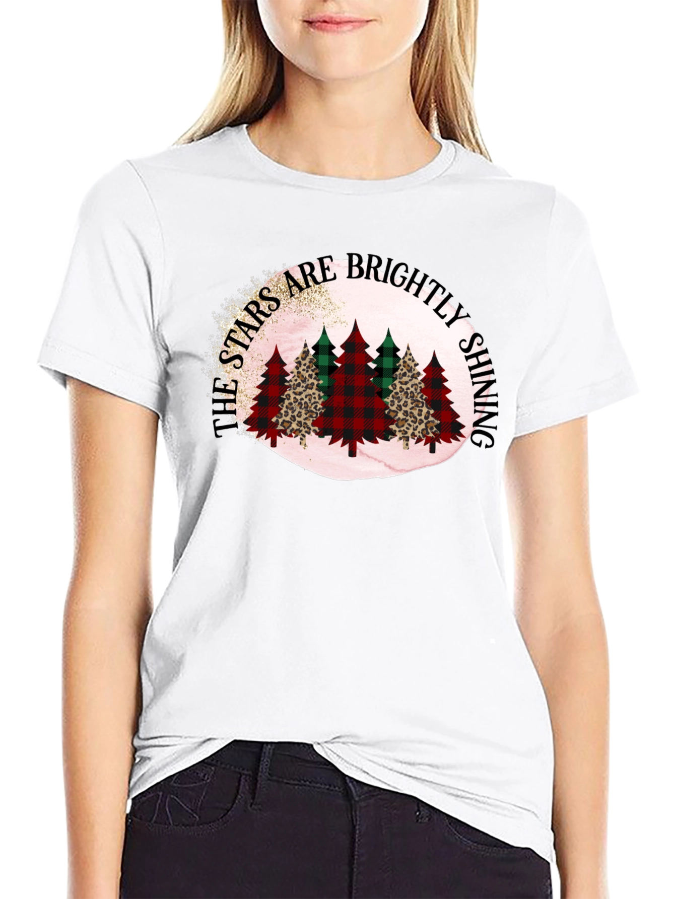 Stars Brightly Shining Christmas Tree T-Shirt