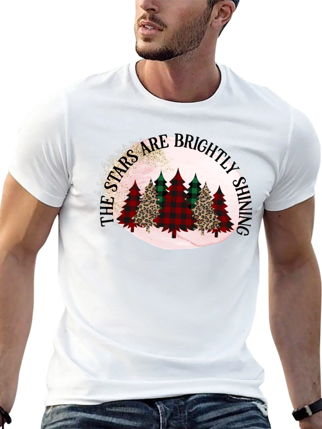 Stars Brightly Shining Christmas Tree T-Shirt