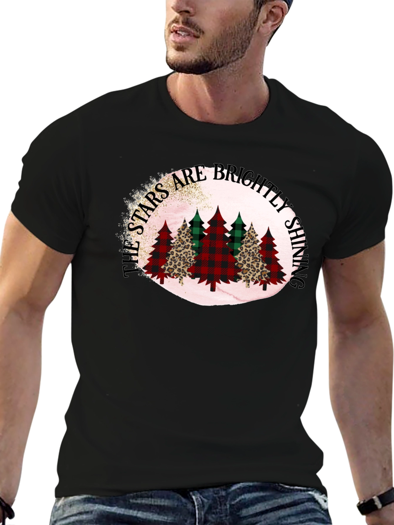 Stars Brightly Shining Christmas Tree T-Shirt