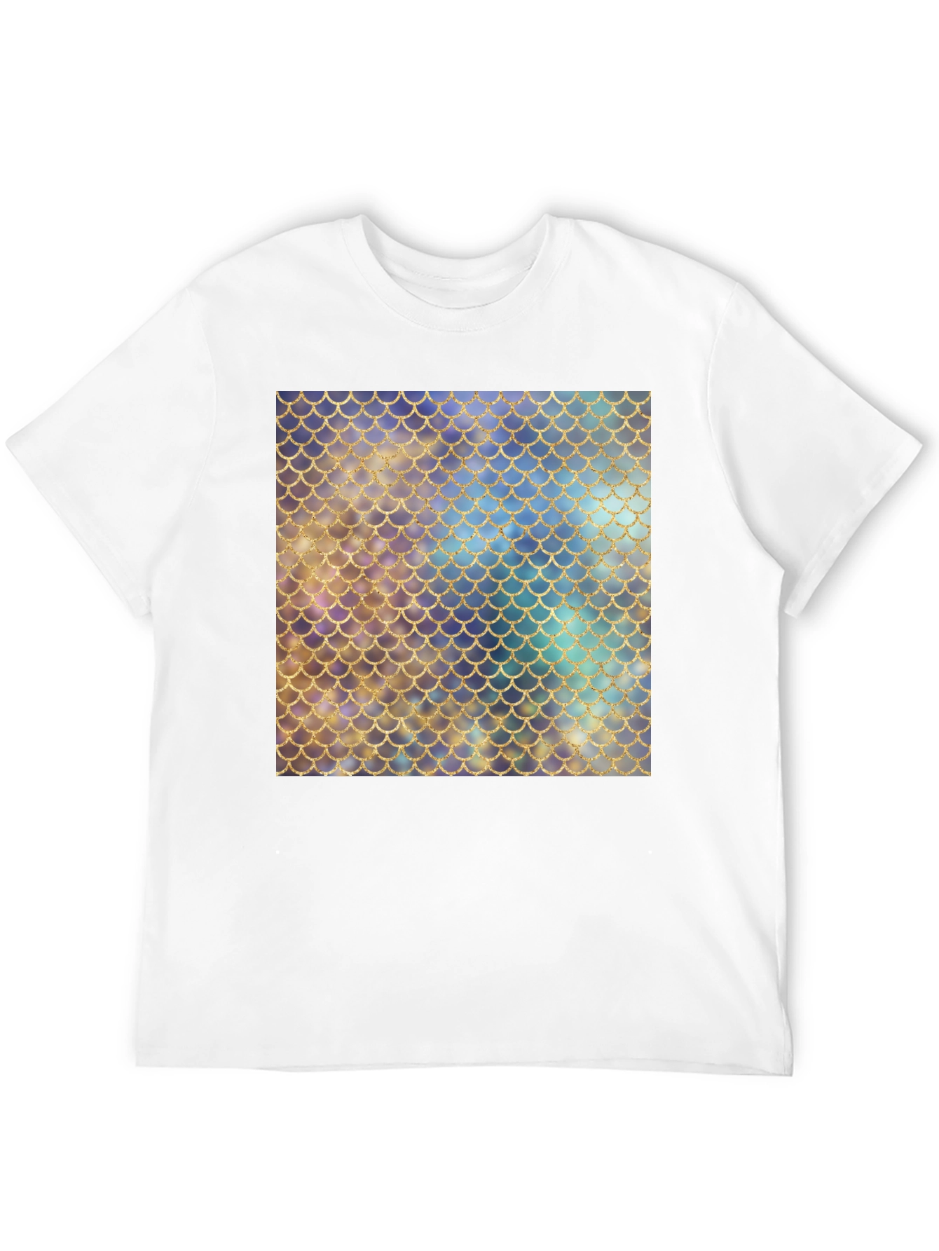 Mermaid Scale Pattern T-Shirt