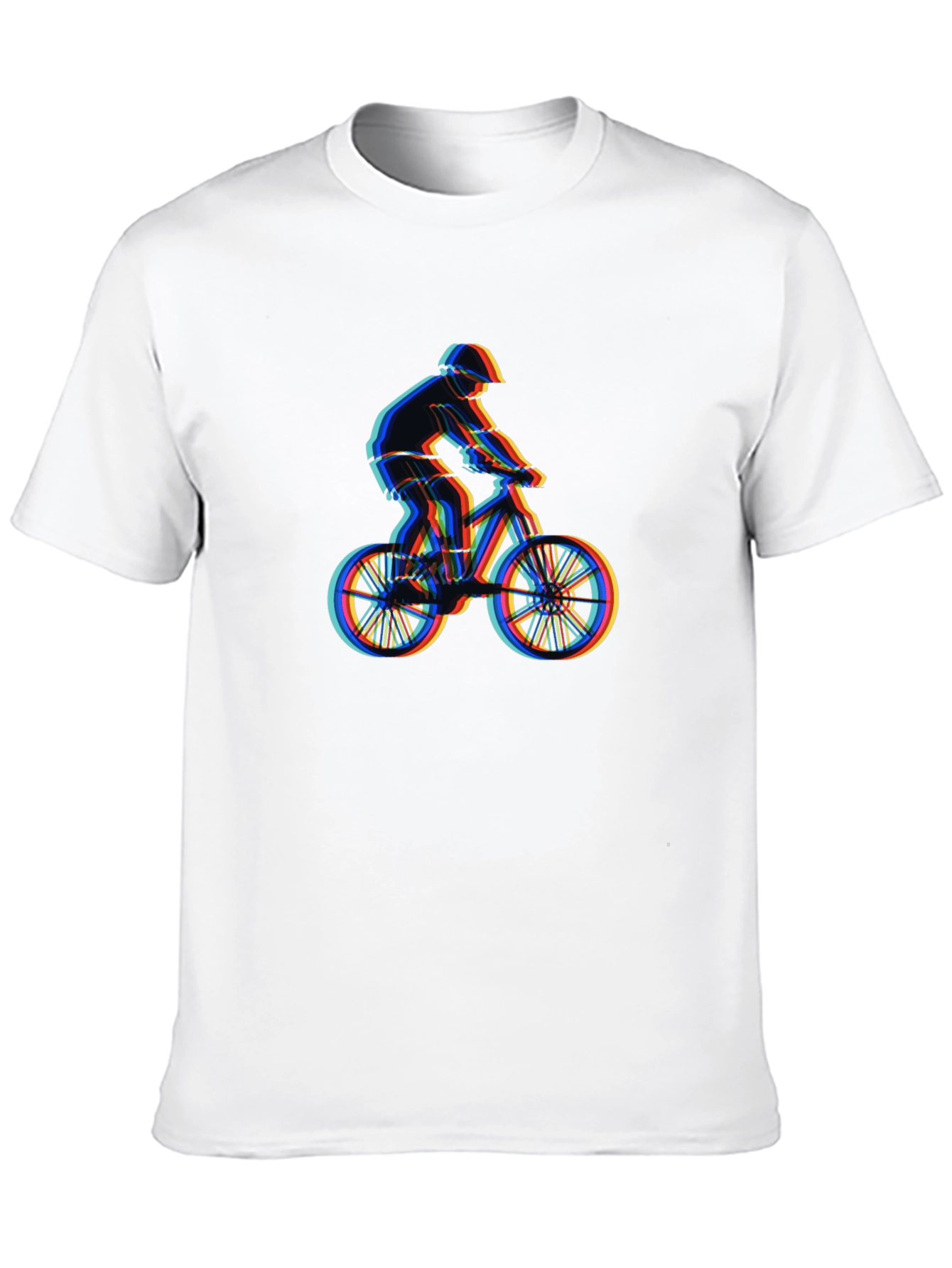 Cool Bike Rider Graphic T-Shirt - Black