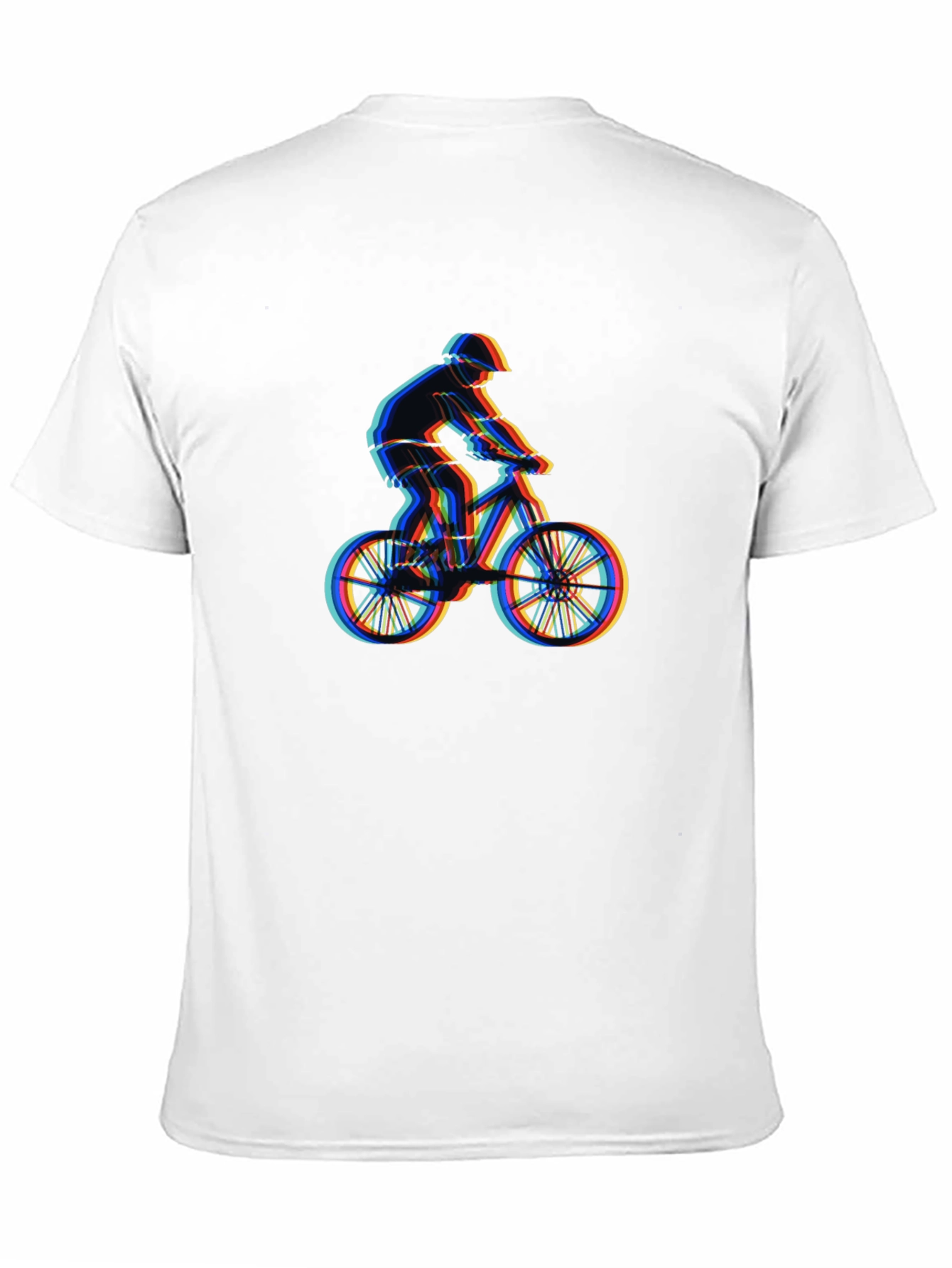 Cool Bike Rider Graphic T-Shirt - Black