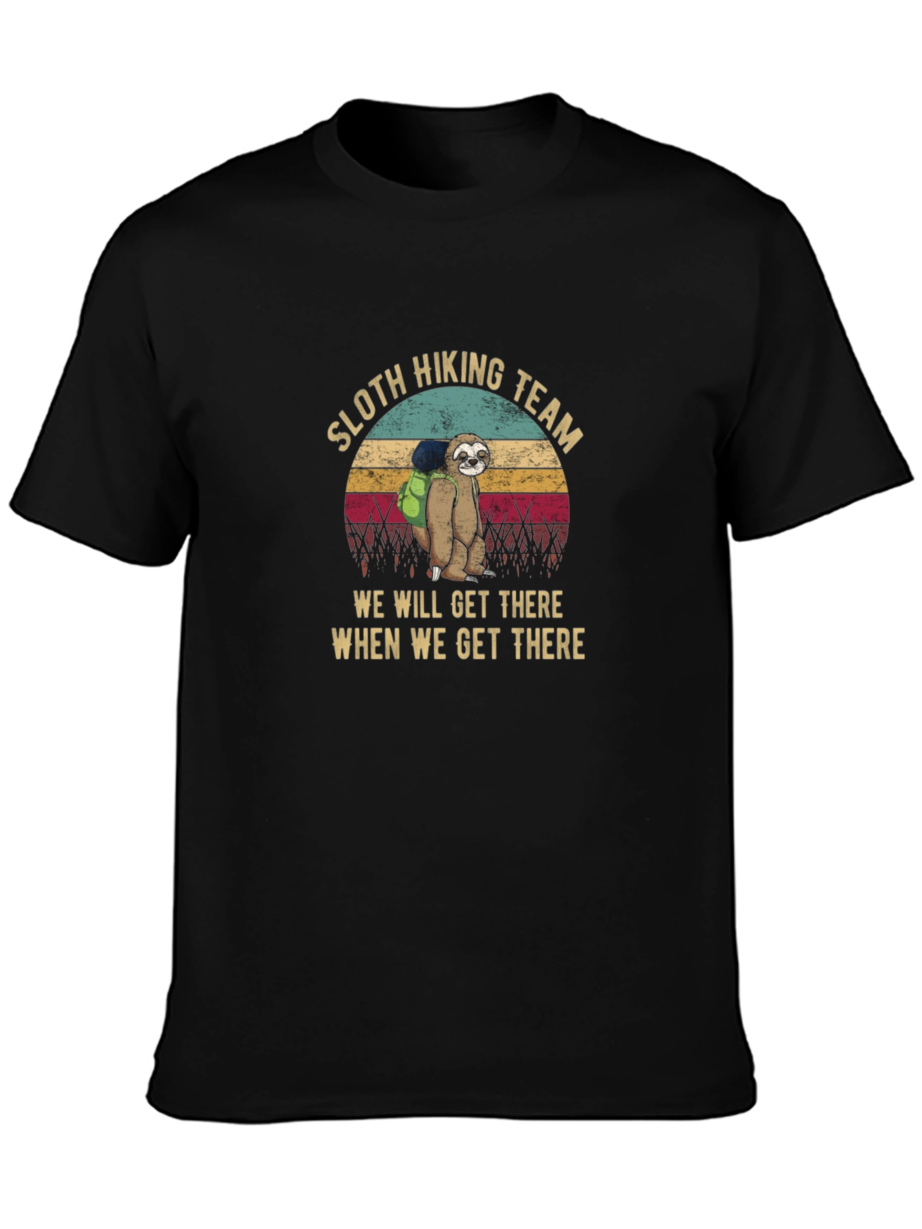 Sloth Hiking Team T-Shirt - Funny Hiking Tee