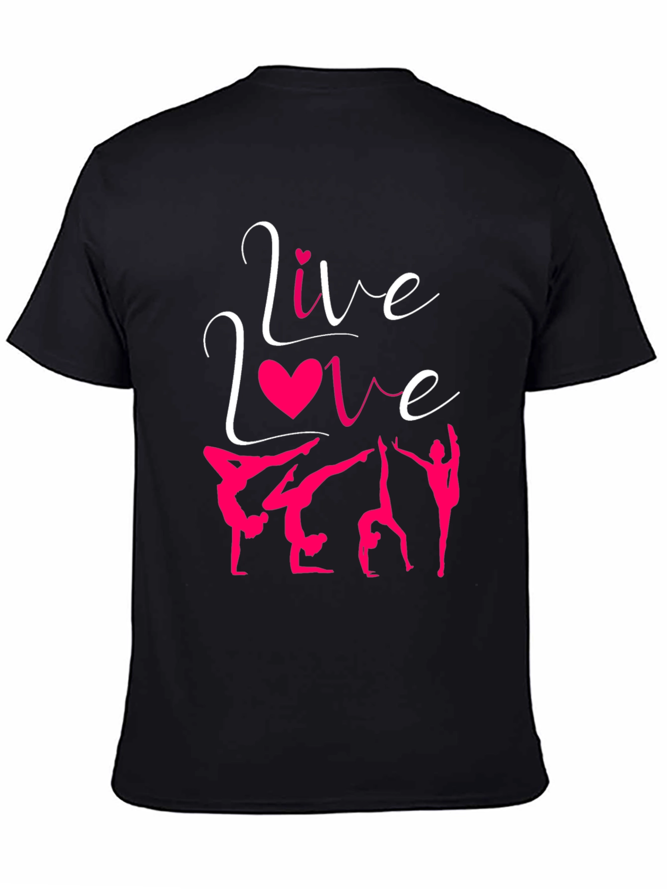 Live Love Gymnastics Black T-Shirt