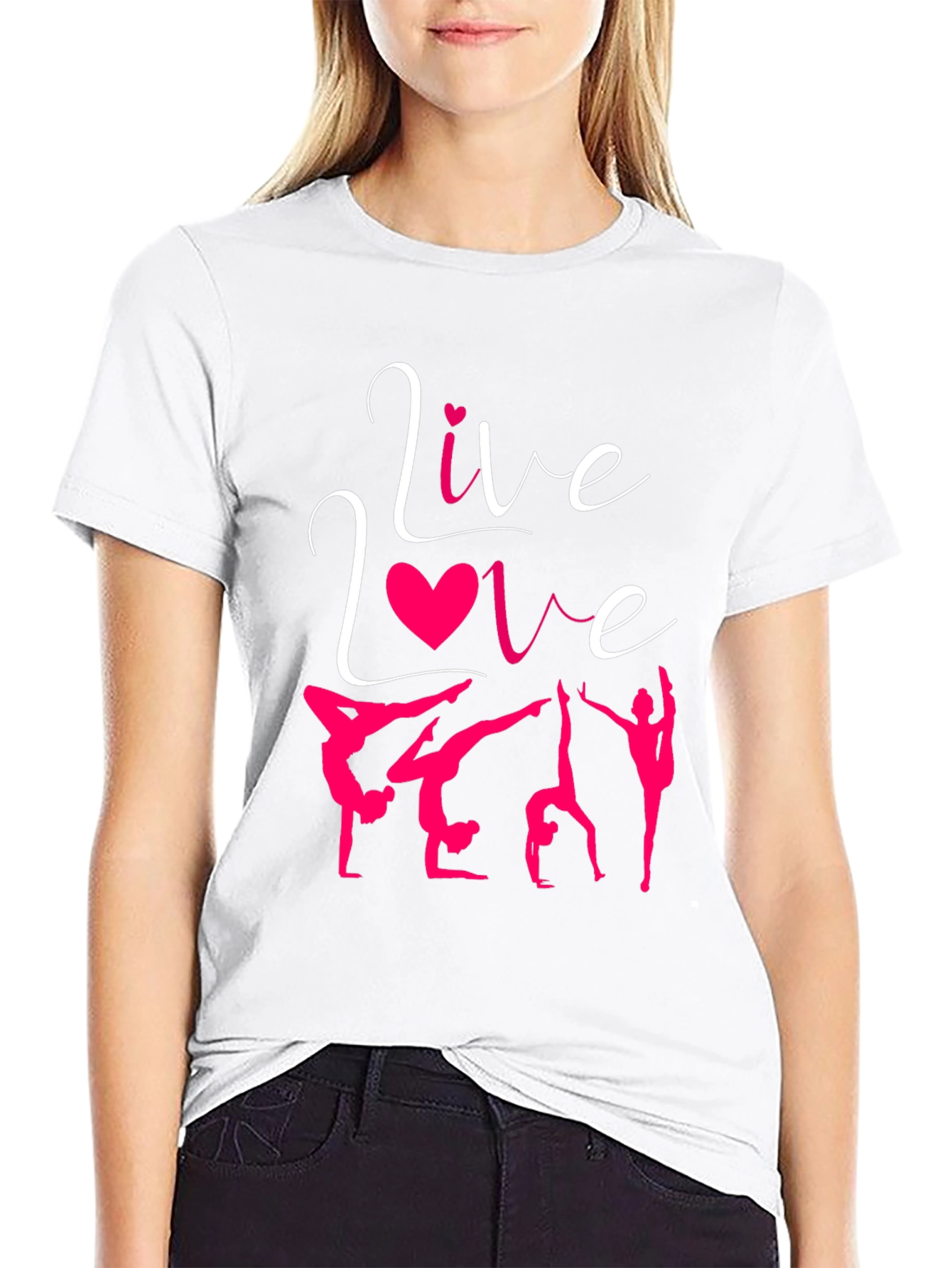 Live Love Gymnastics Black T-Shirt