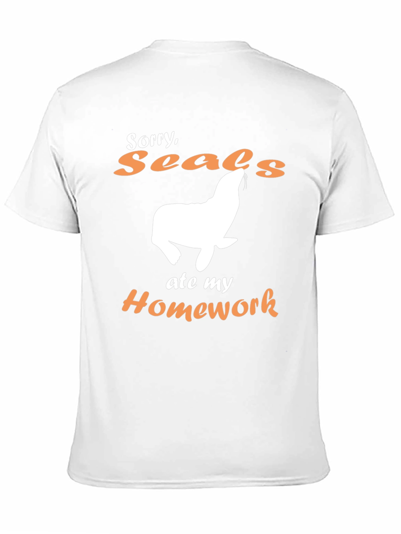 Funny Seals Ate My Homework Graphic T-Shirt