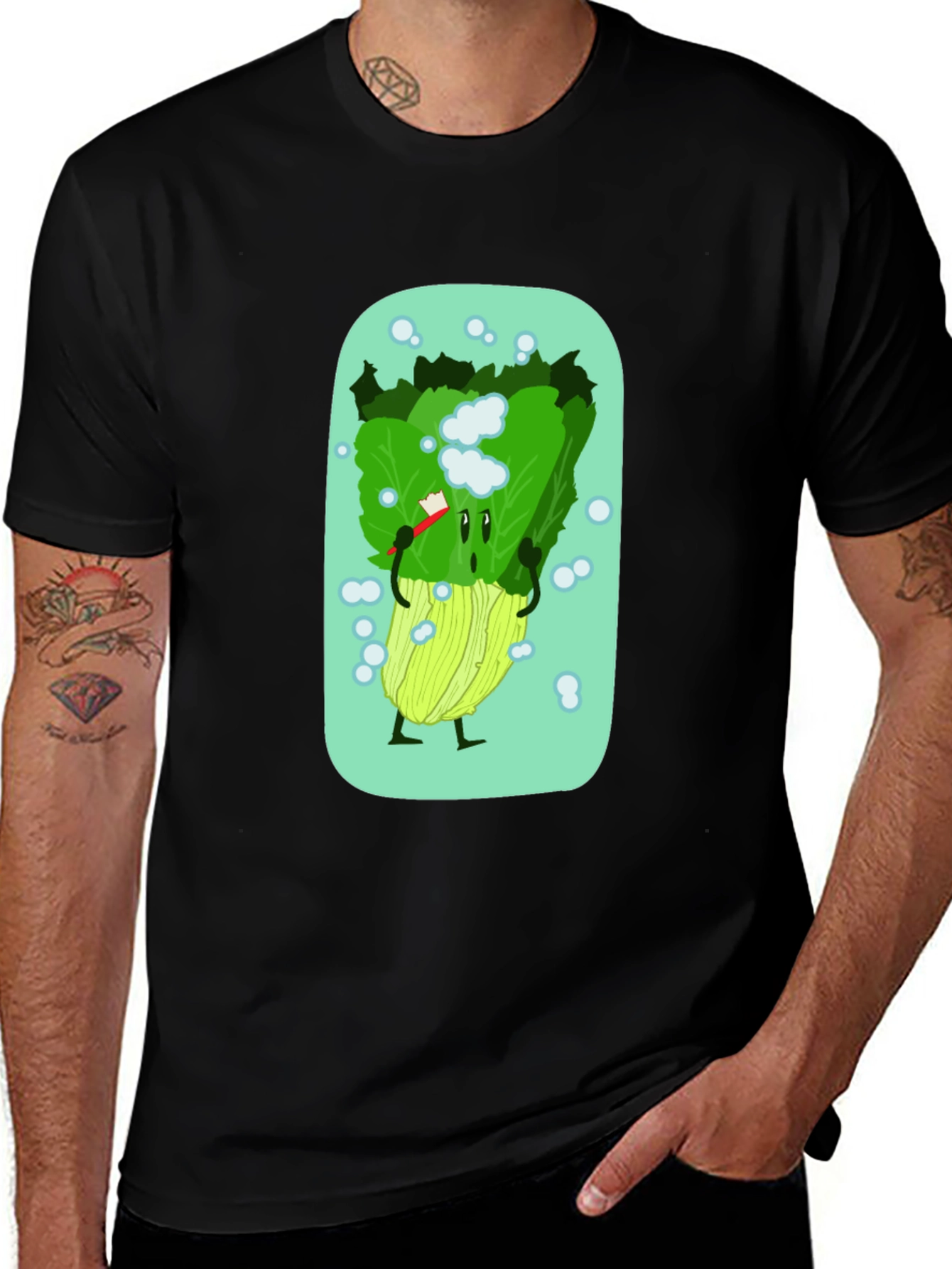 Lettuce Brush Teeth Graphic Tee