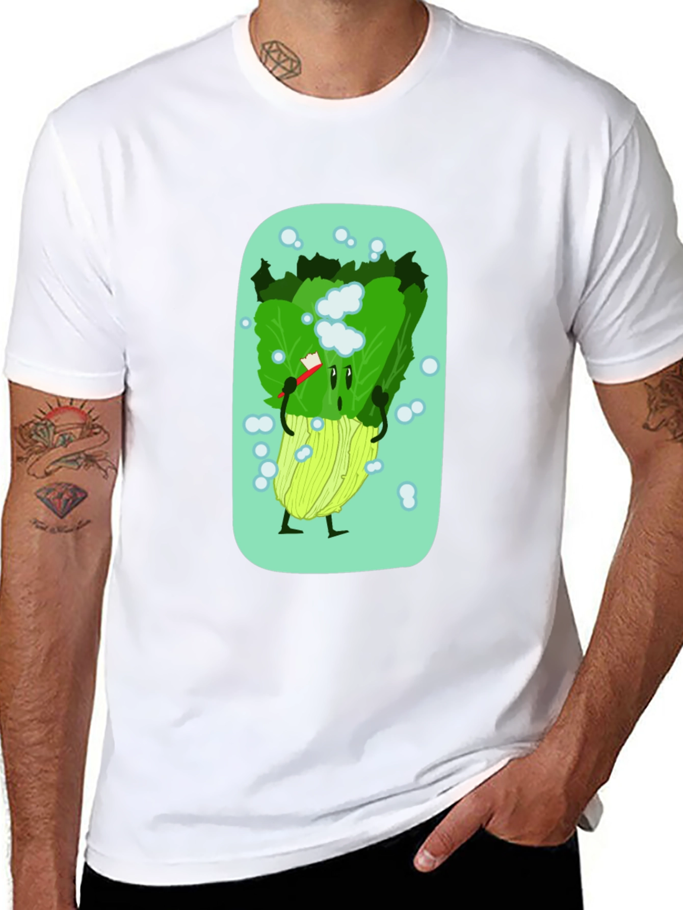 Lettuce Brush Teeth Graphic Tee