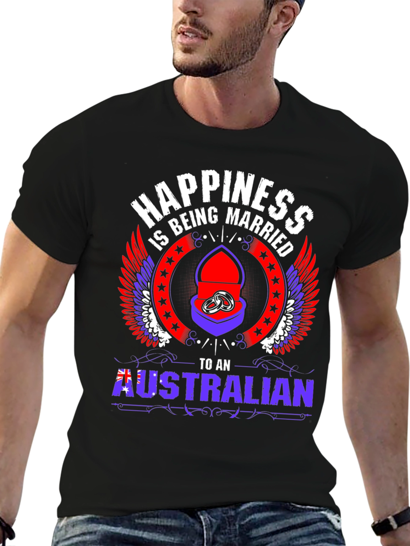Happiness is Being Married to an Australian T-Shirt