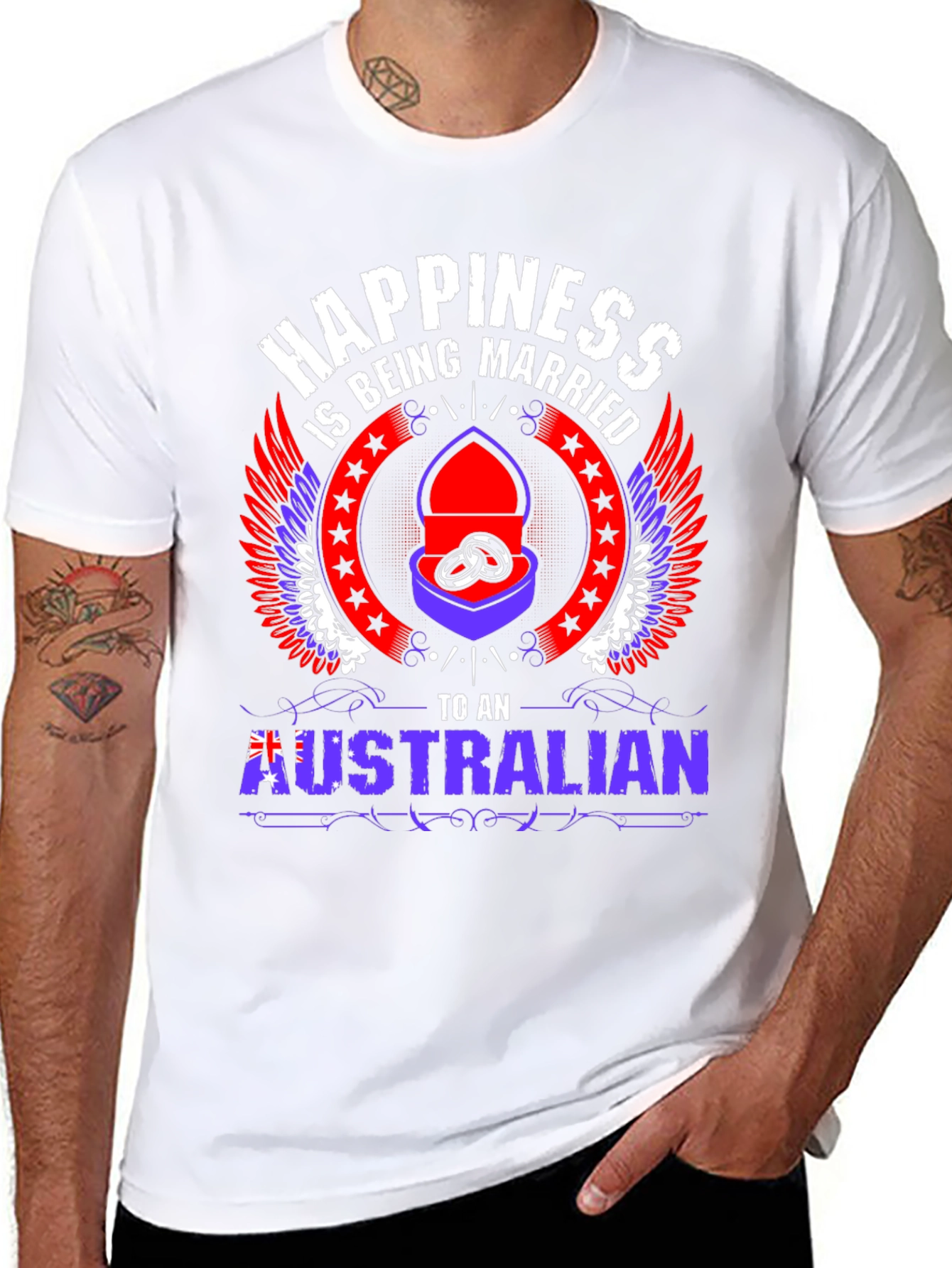 Happiness is Being Married to an Australian T-Shirt