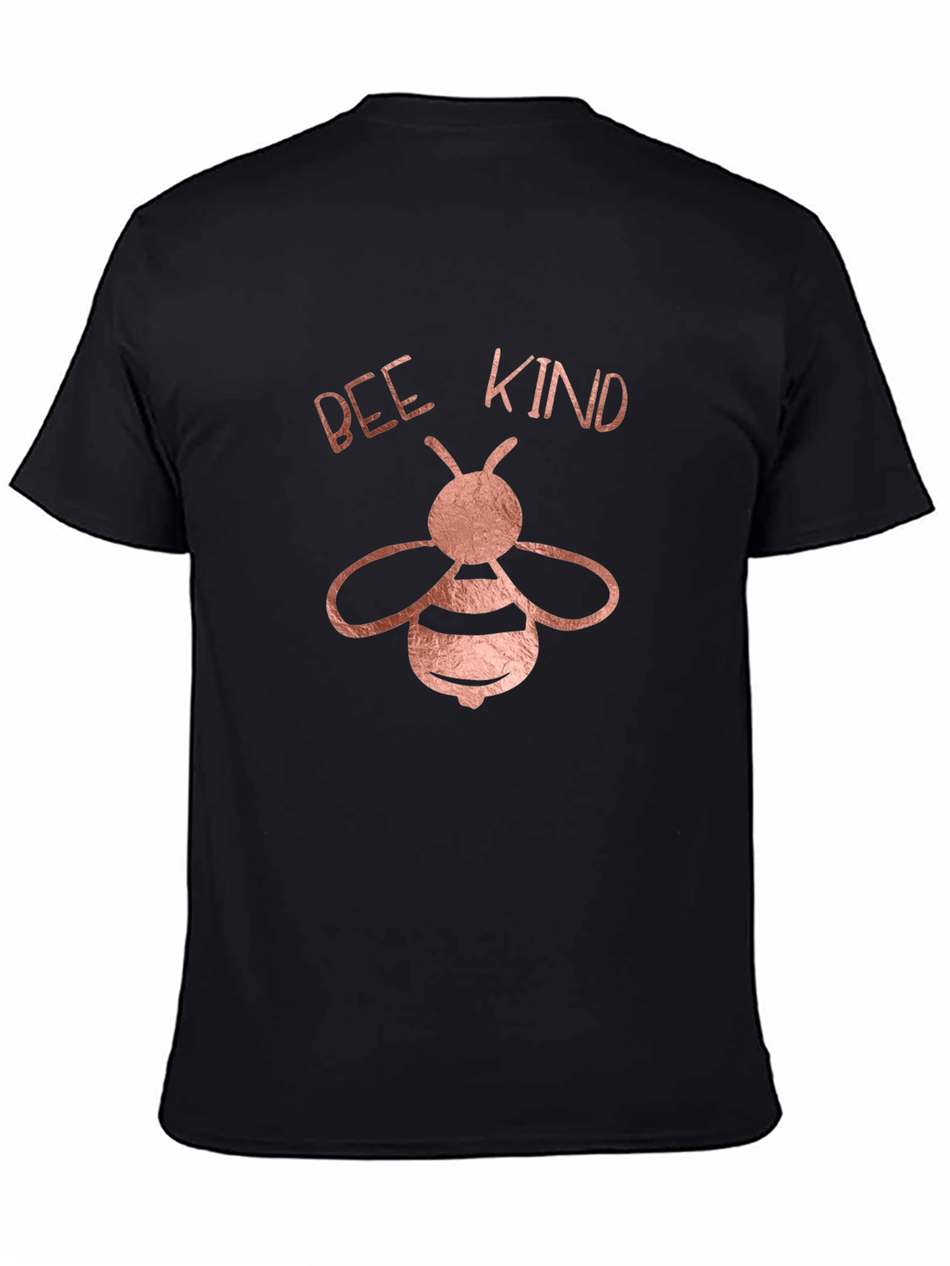 Bee Kind Graphic Tee - Black Crew Neck Shirt