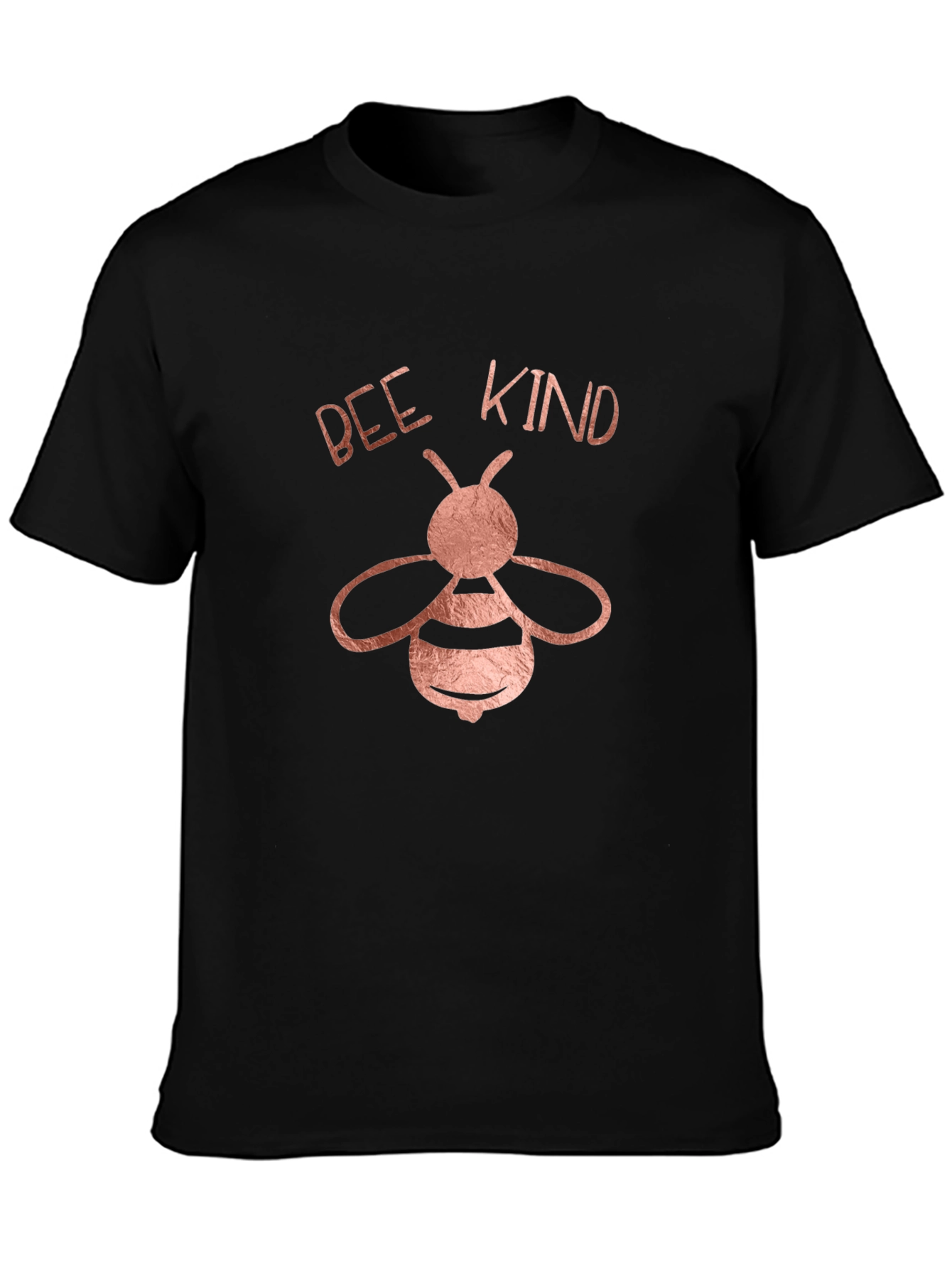 Bee Kind Graphic Tee - Black Crew Neck Shirt