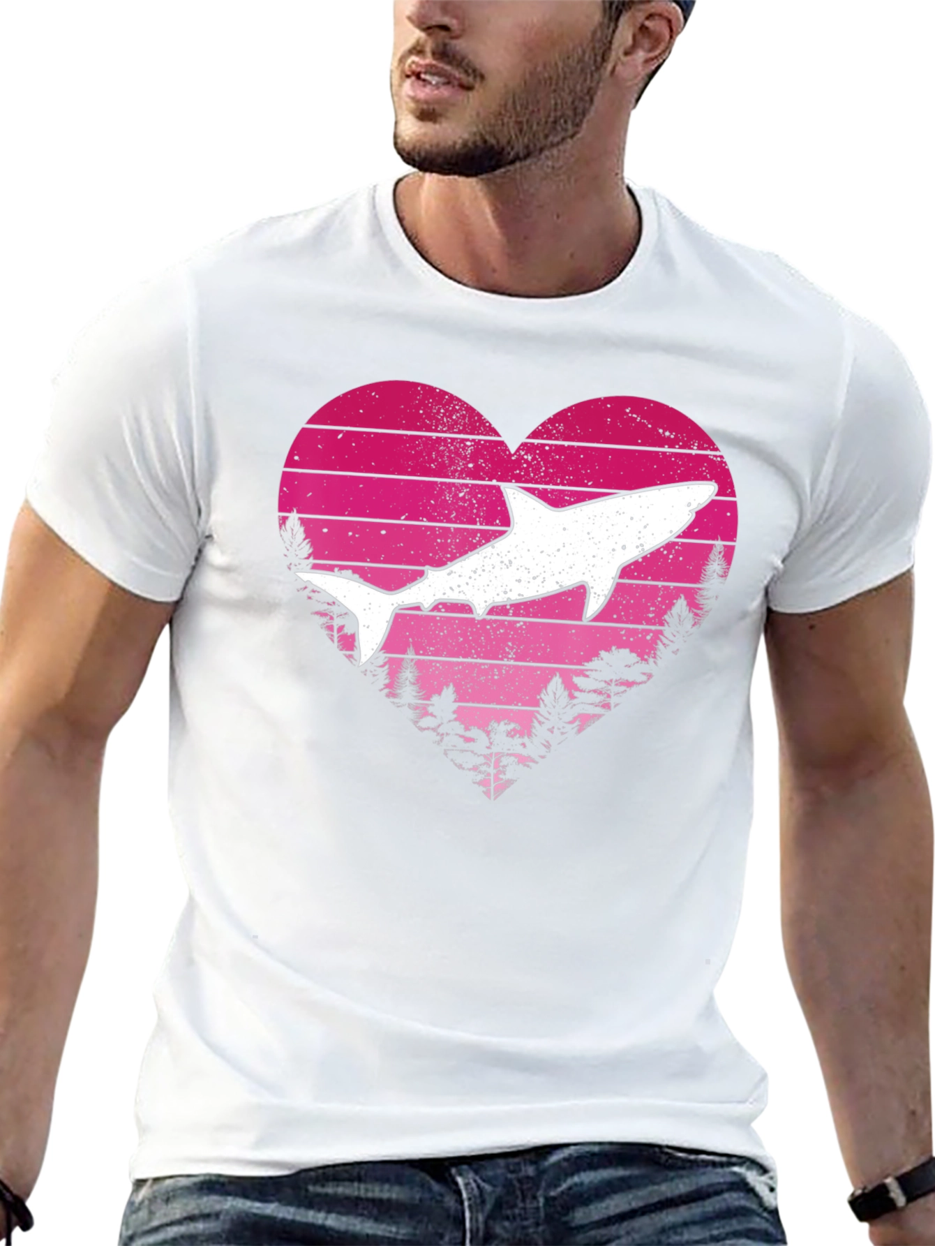 Shark Heart Graphic Tee - Love the Ocean!