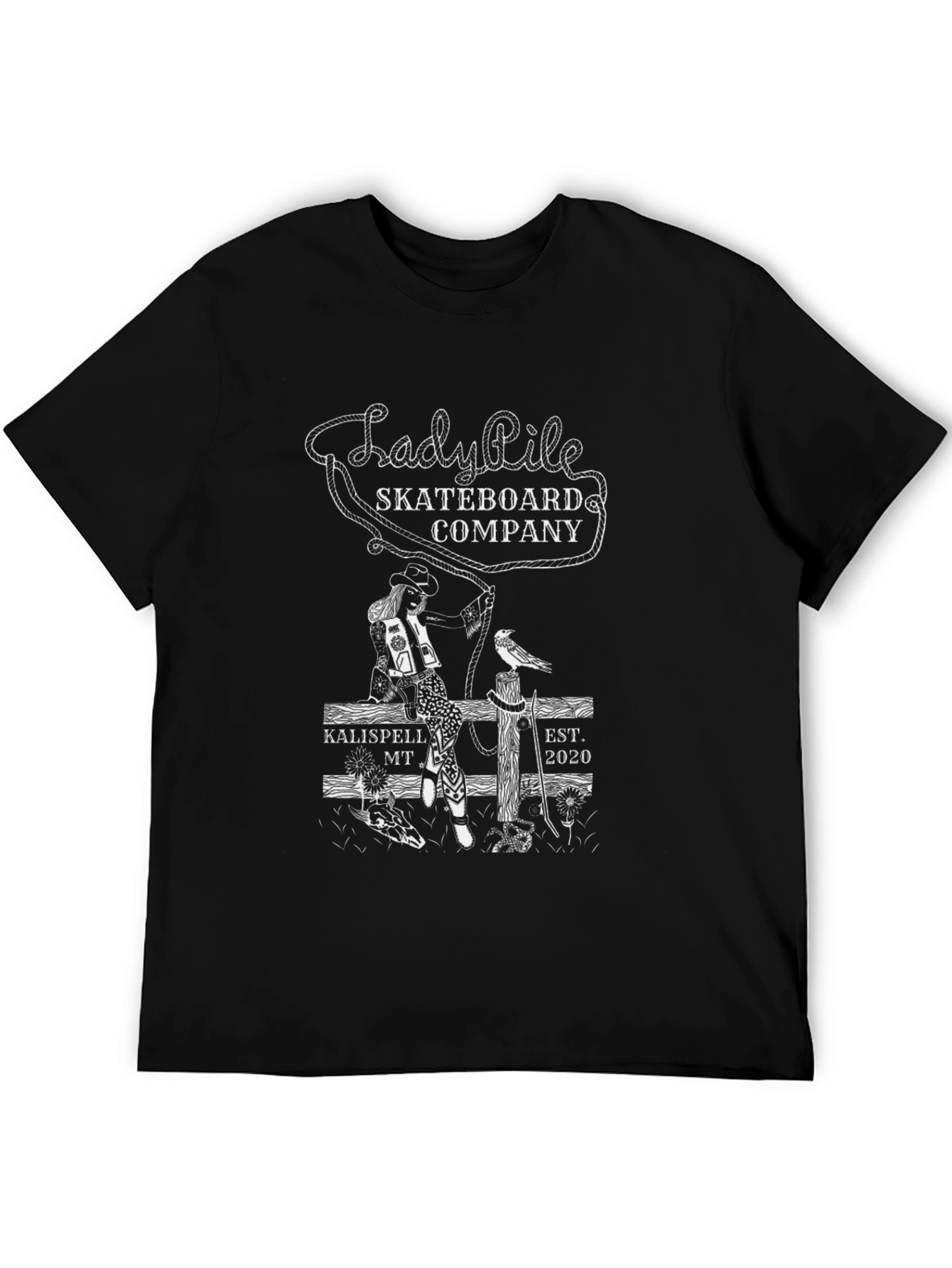 Lady Pile Skateboard Company Graphic T-Shirt