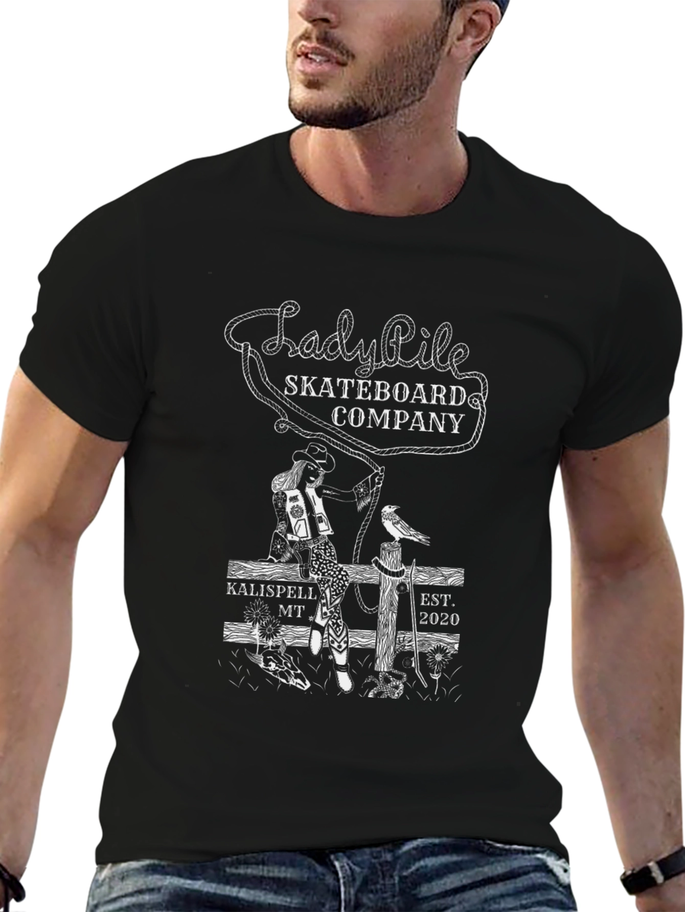 Lady Pile Skateboard Company Graphic T-Shirt
