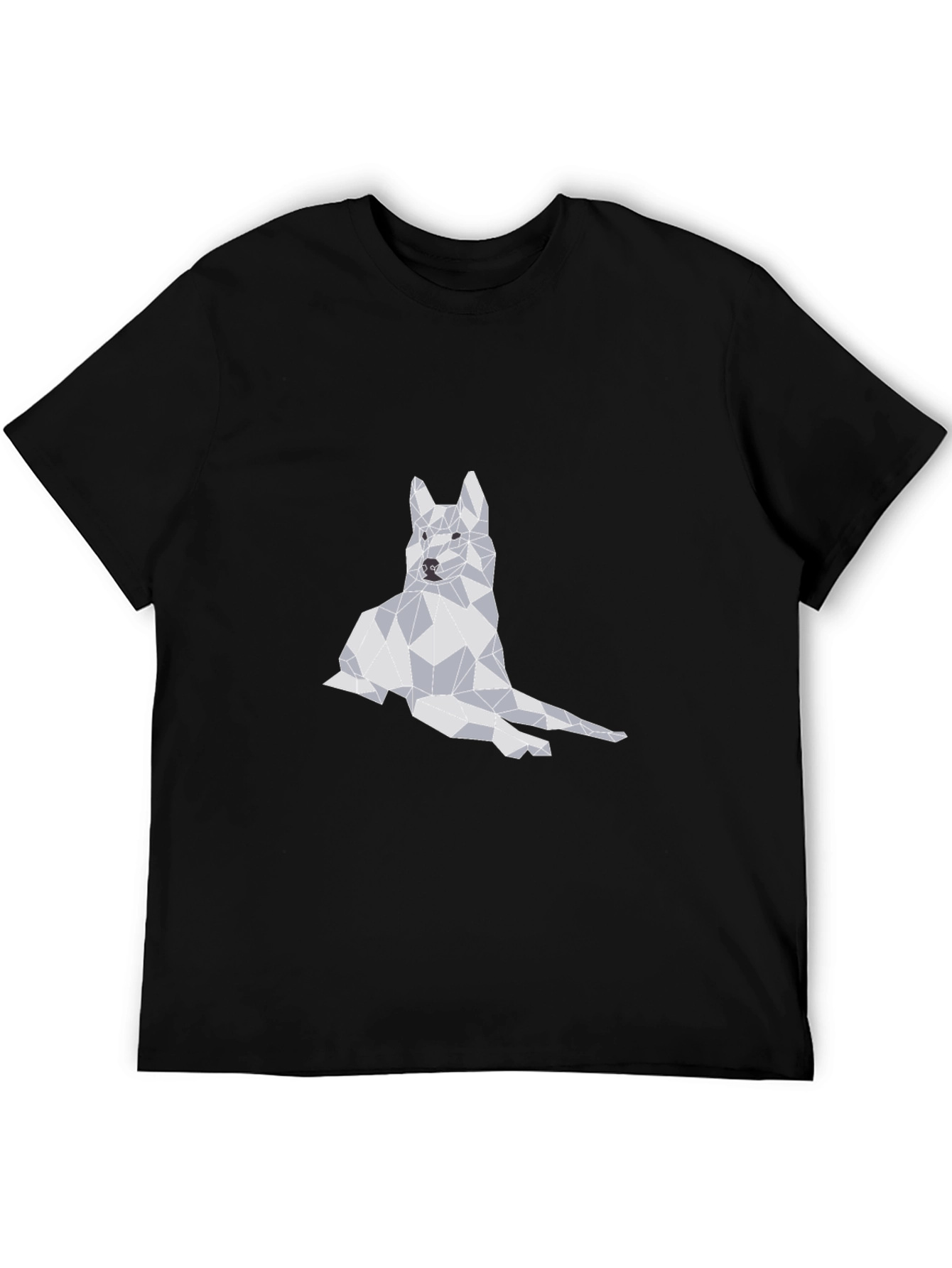 Geometric Dog Graphic T-Shirt