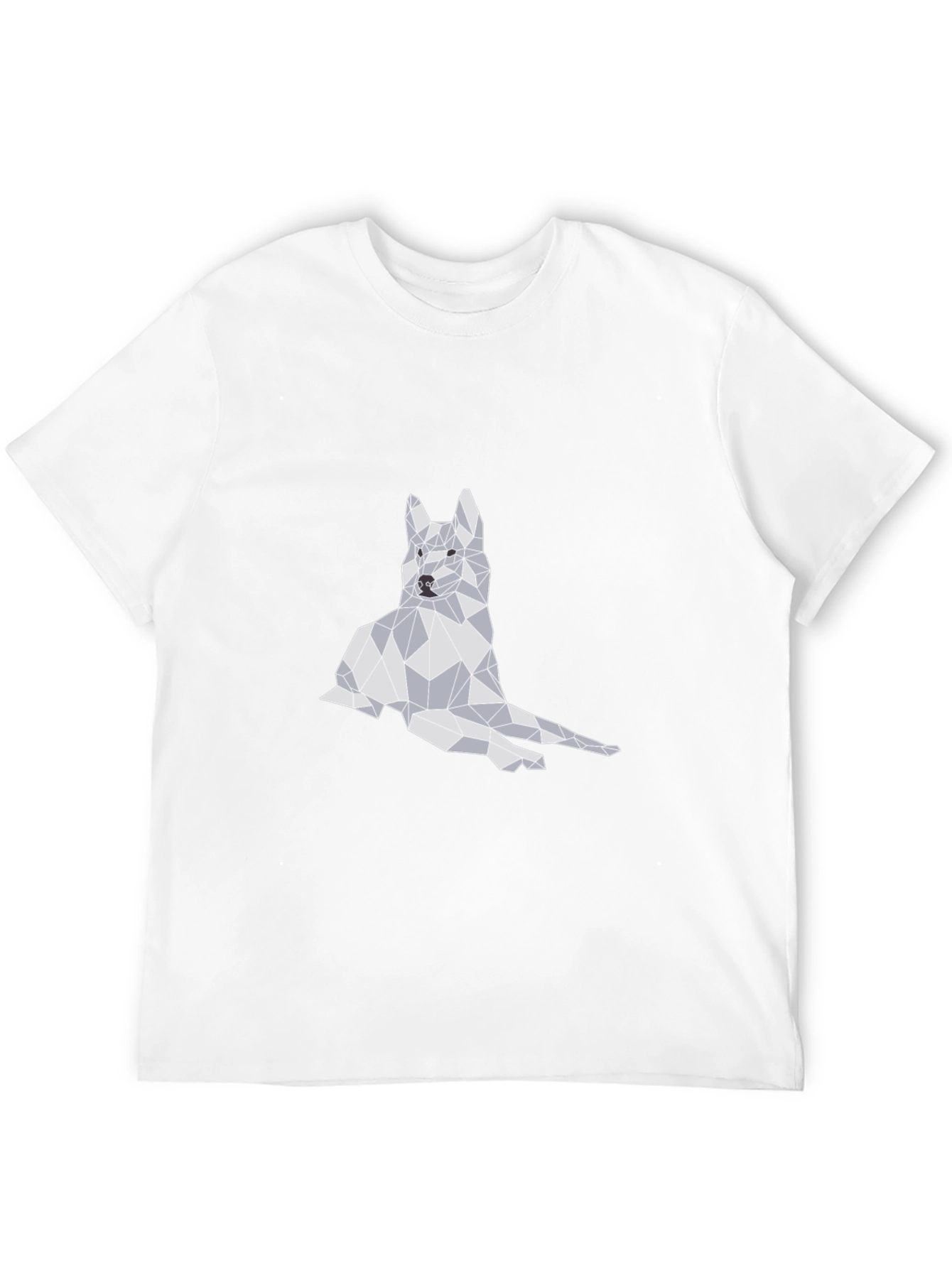 Geometric Dog Graphic T-Shirt