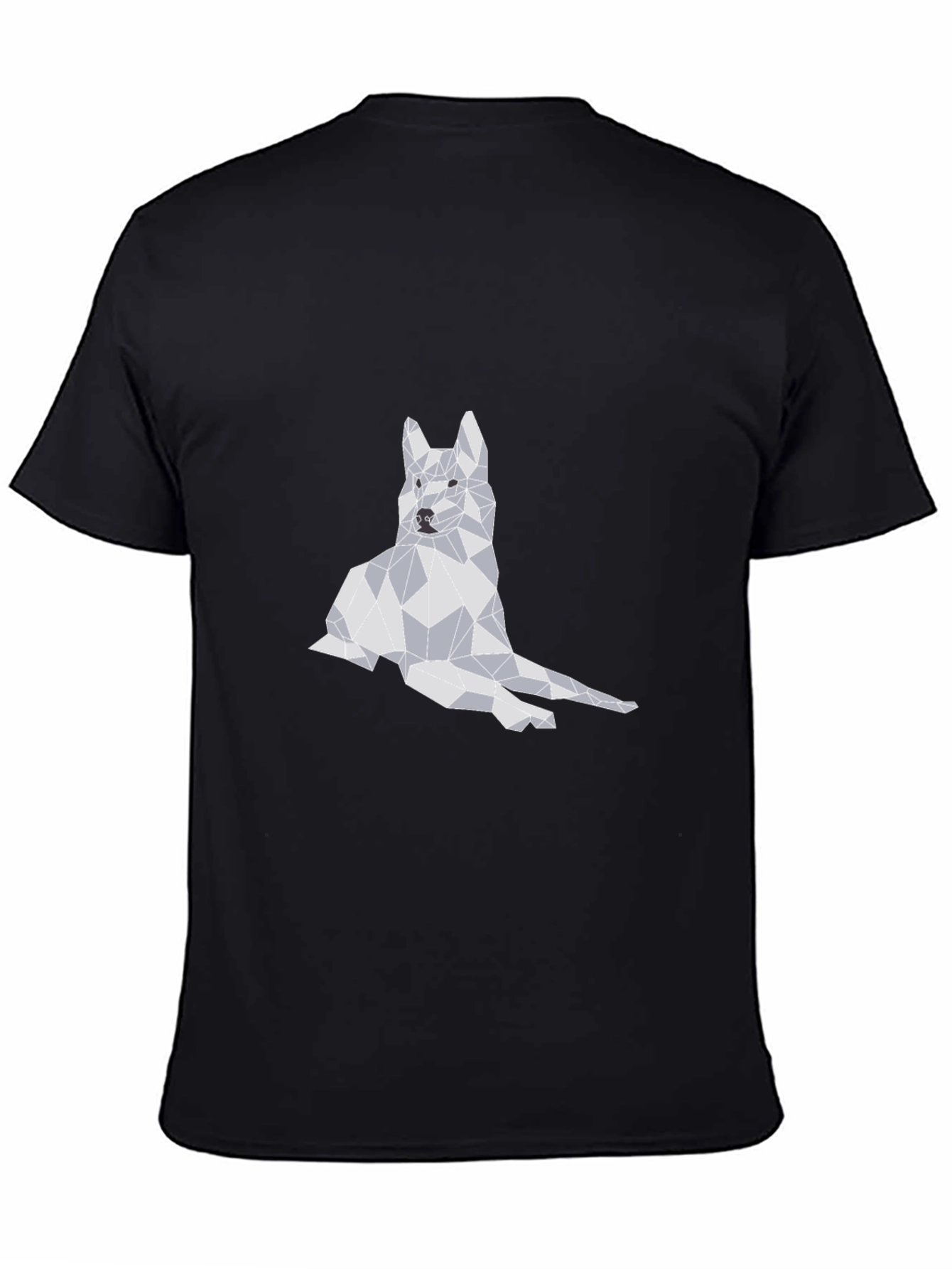 Geometric Dog Graphic T-Shirt