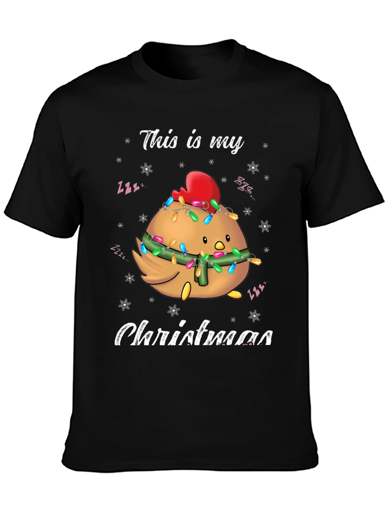 Funny Chicken Christmas T-Shirt