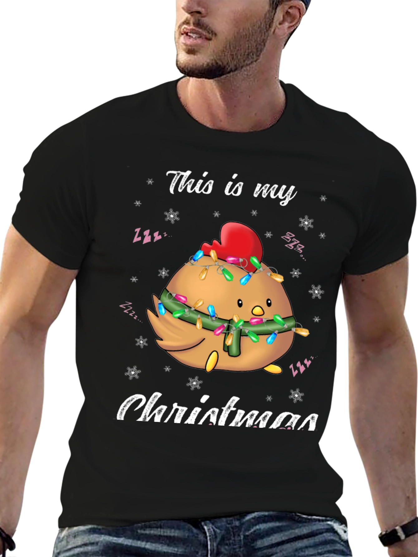 Funny Chicken Christmas T-Shirt