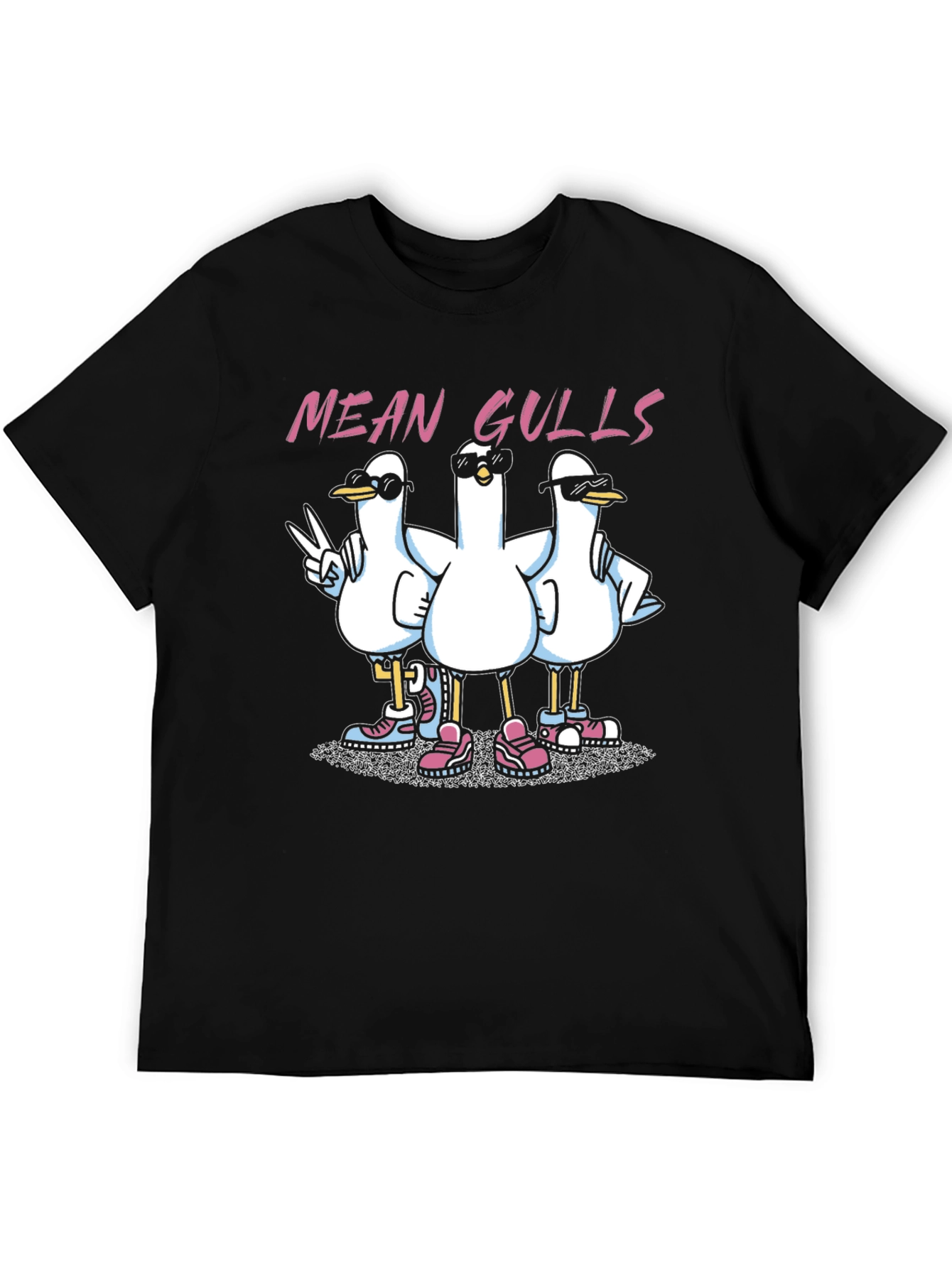 Mean Gulls Graphic T-Shirt