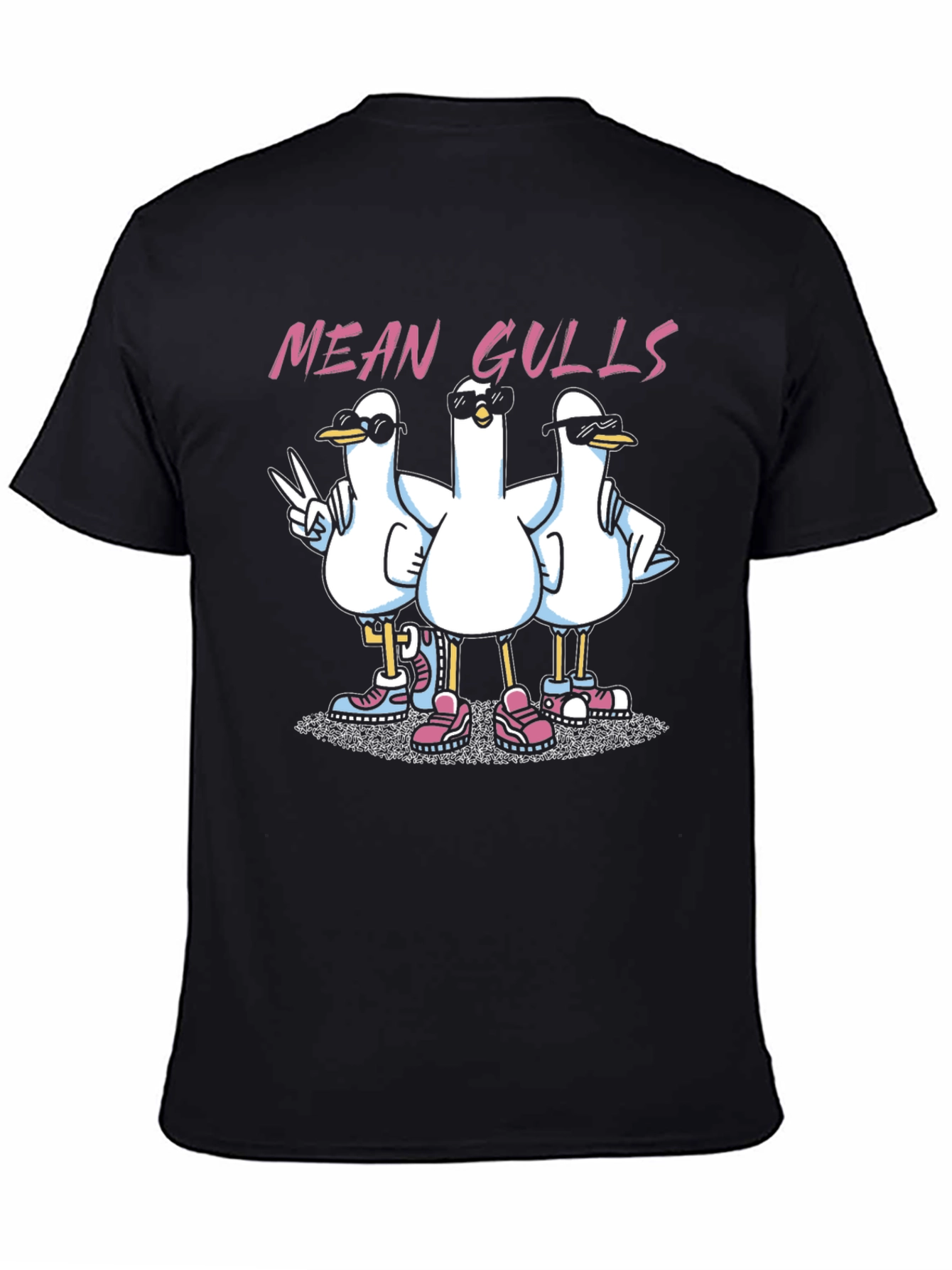 Mean Gulls Graphic T-Shirt