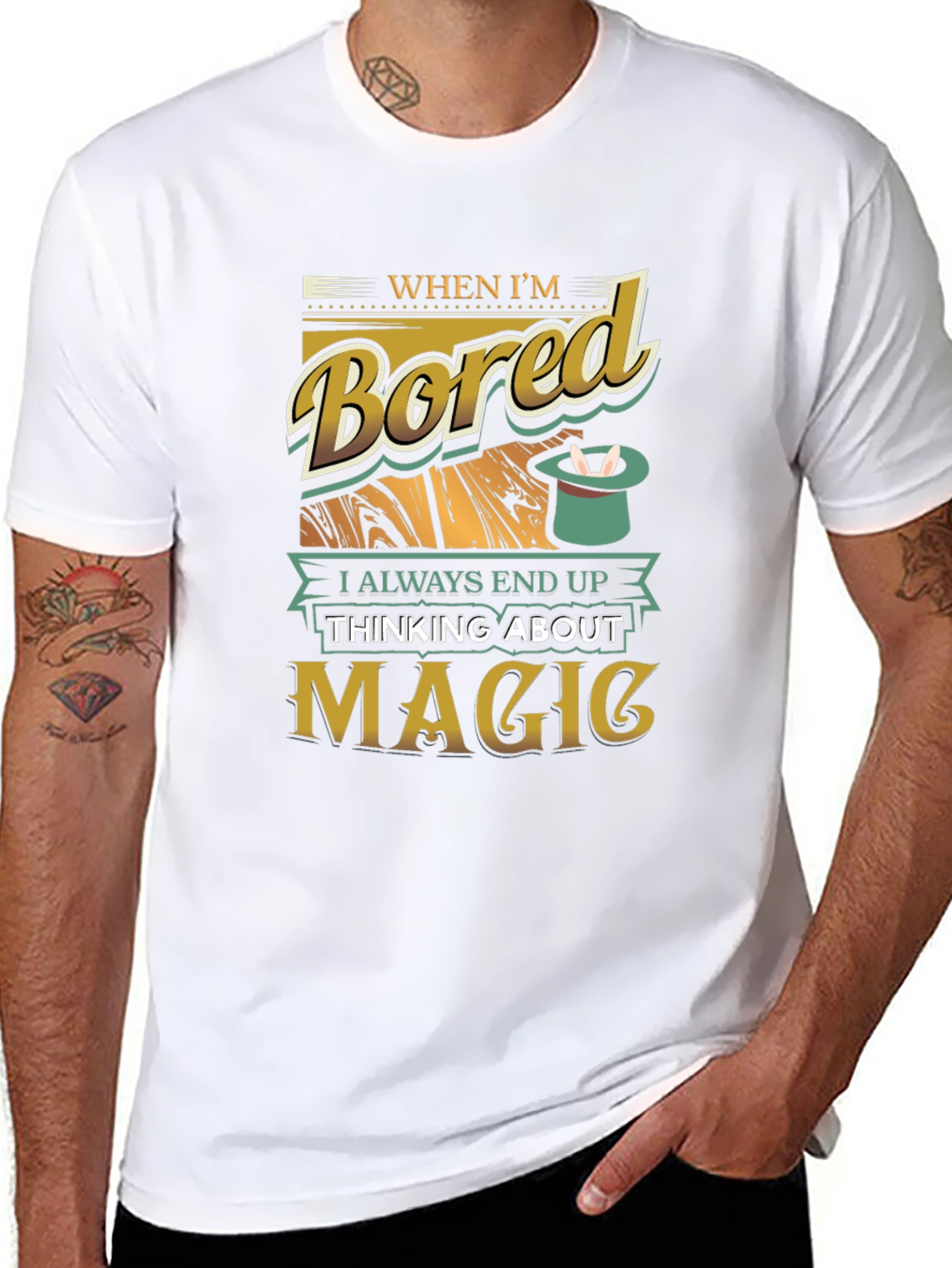 Magic T-Shirt - When Im Bored Graphic Tee
