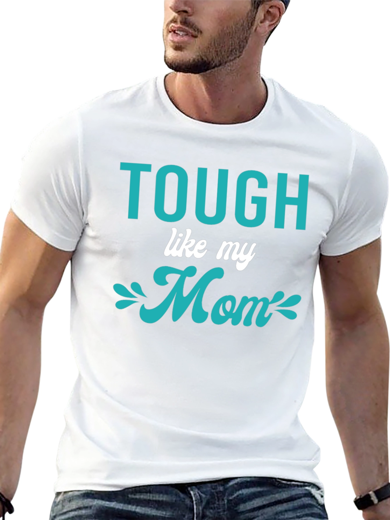 Tough Like My Mom Graphic Tee - Black