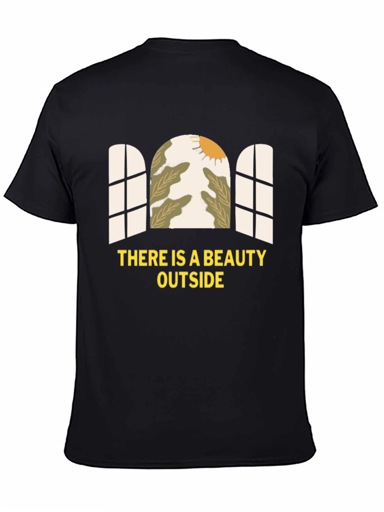 Beauty Outside Graphic Tee - Black