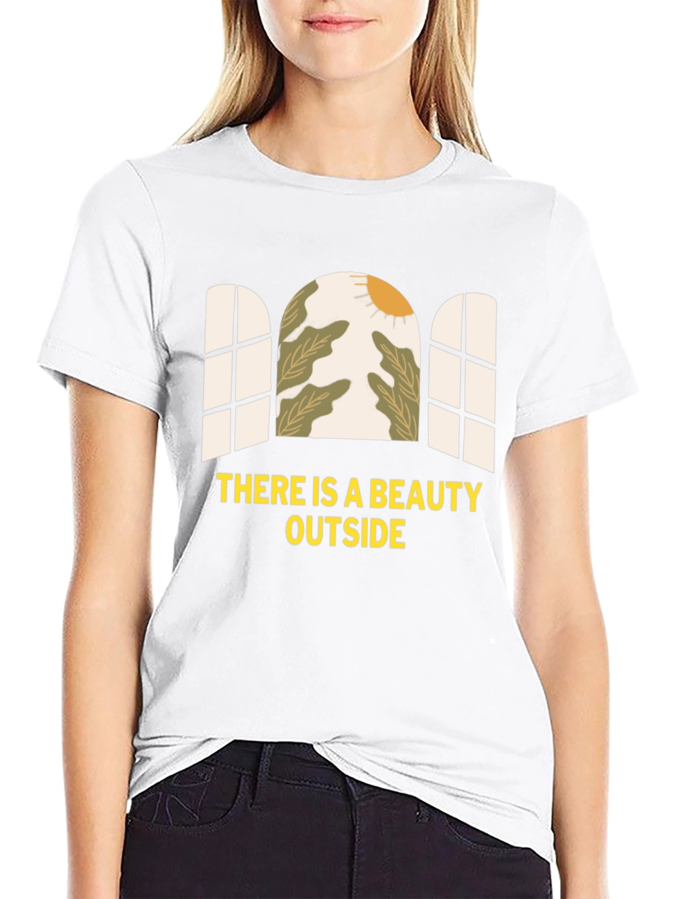 Beauty Outside Graphic Tee - Black