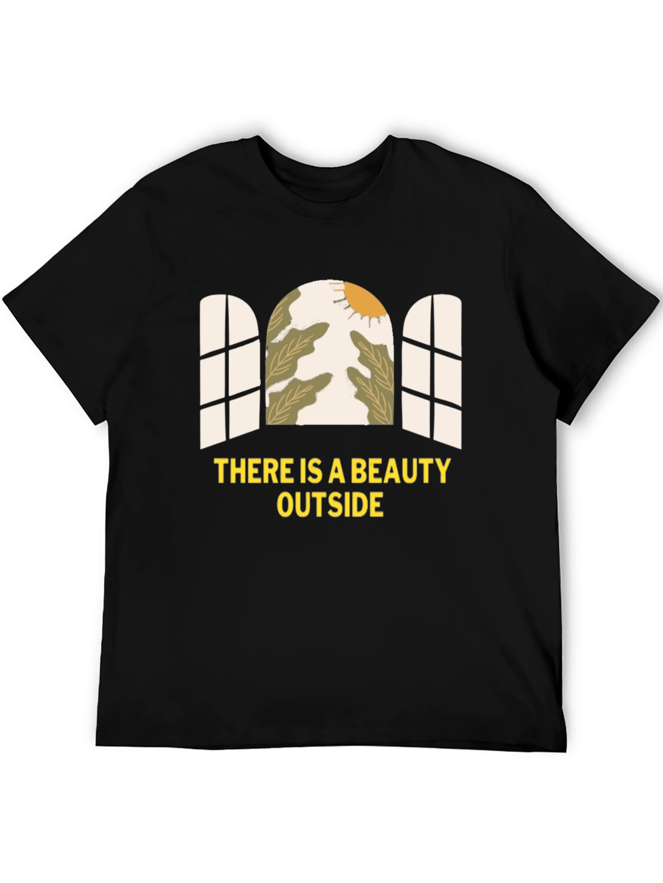 Beauty Outside Graphic Tee - Black