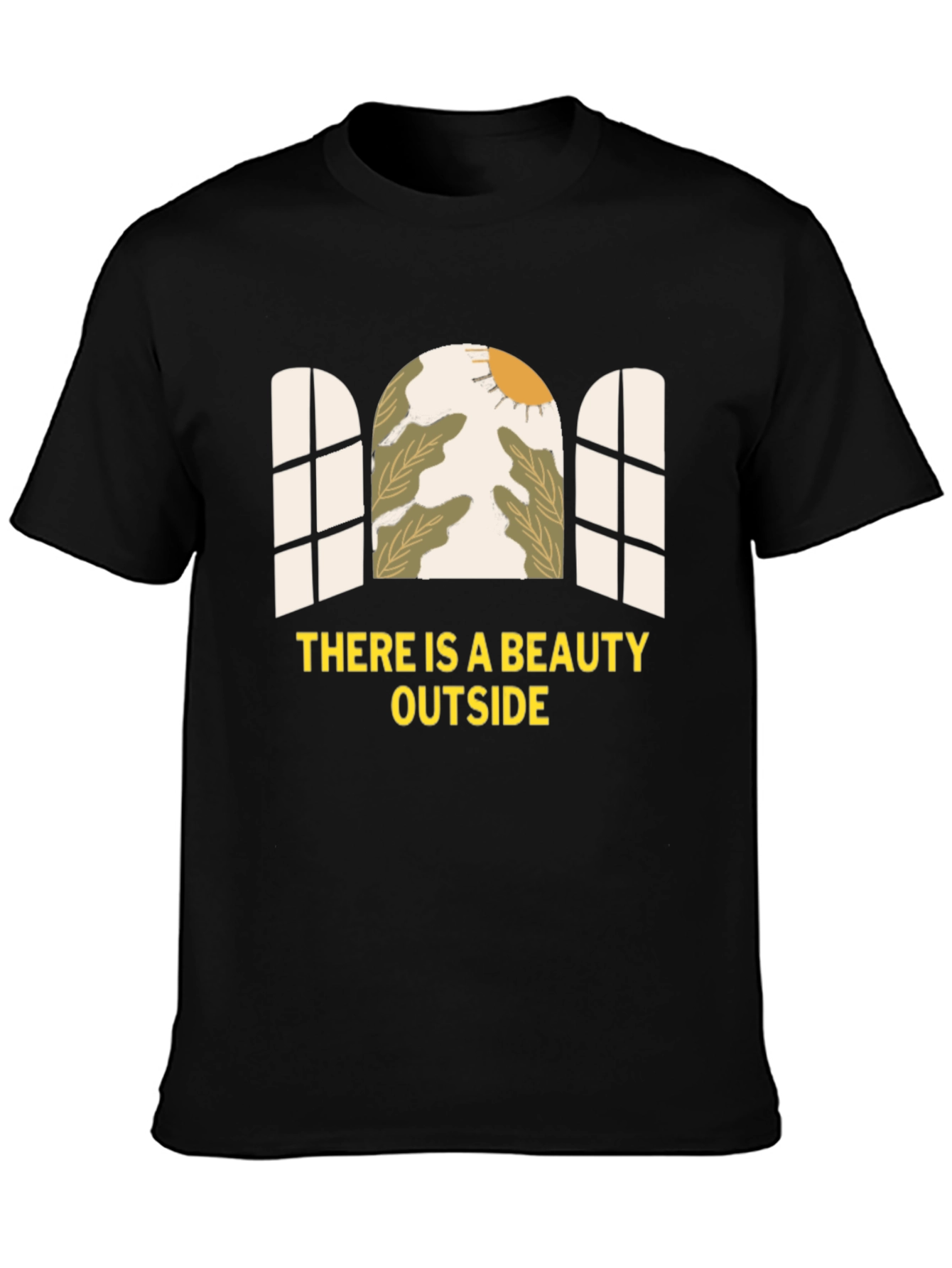 Beauty Outside Graphic Tee - Black