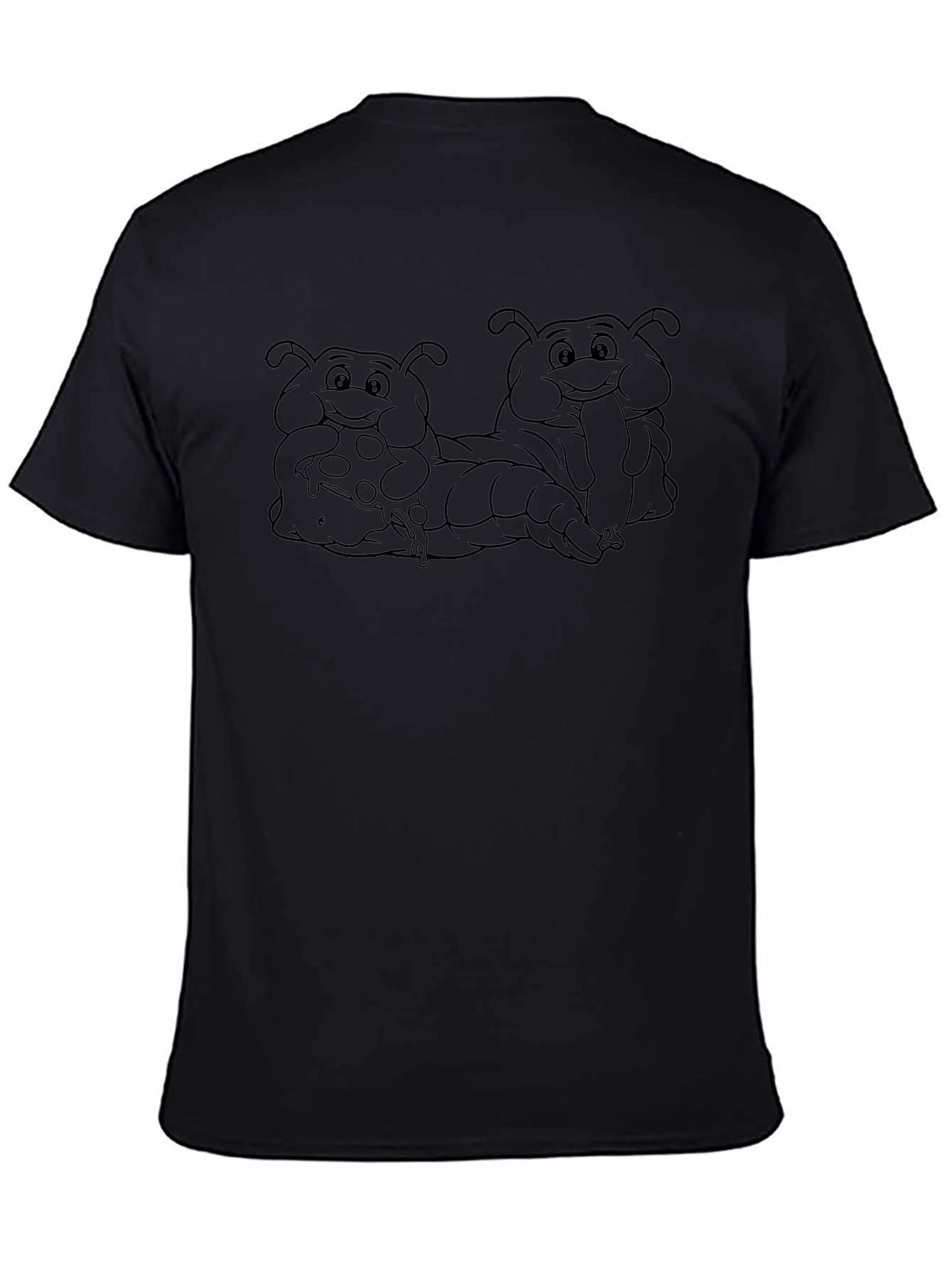 Cartoon Caterpillars Eating Pizza T-Shirt
