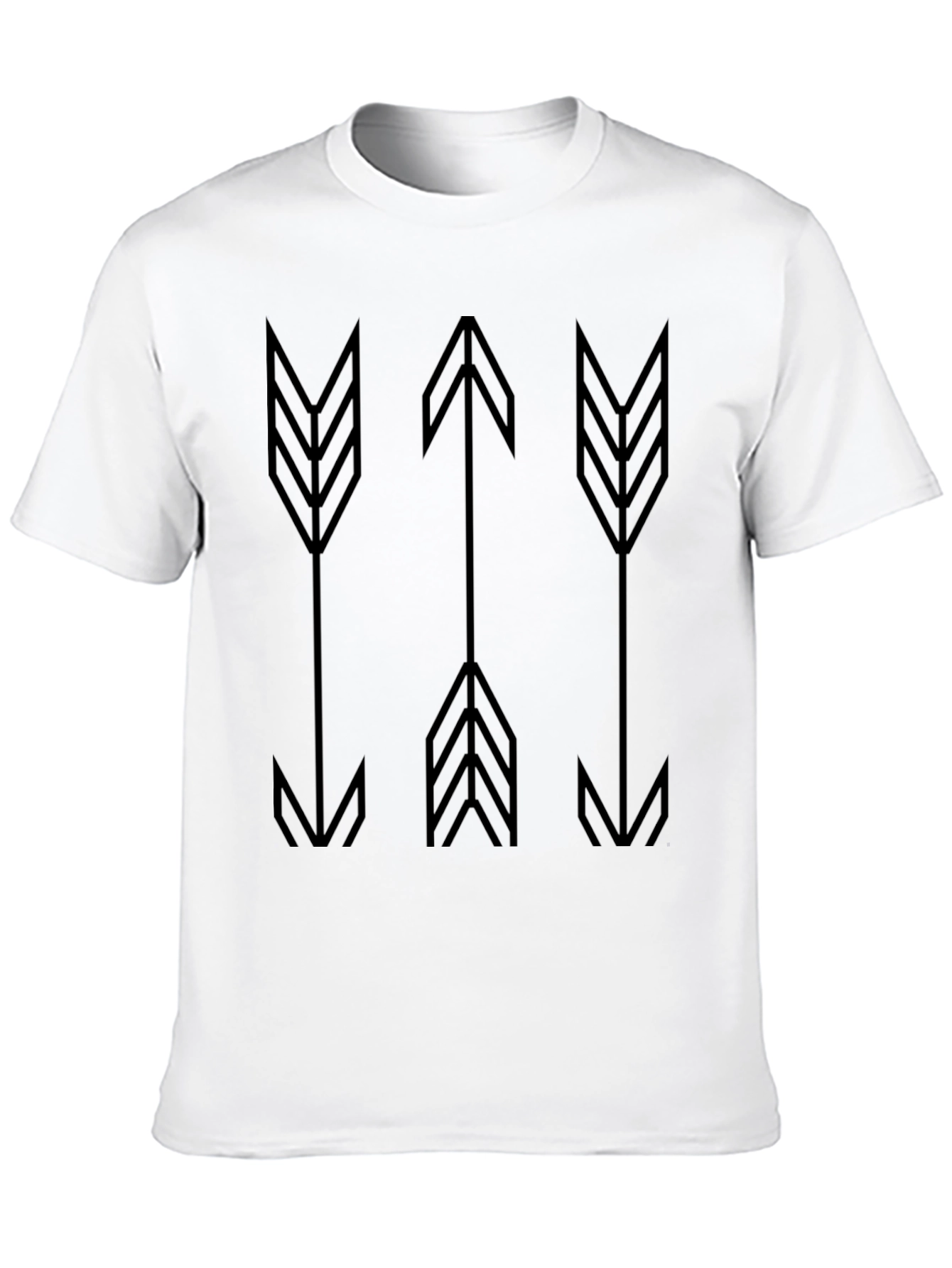 Geometric Arrow Graphic Tee - Modern Casual Style