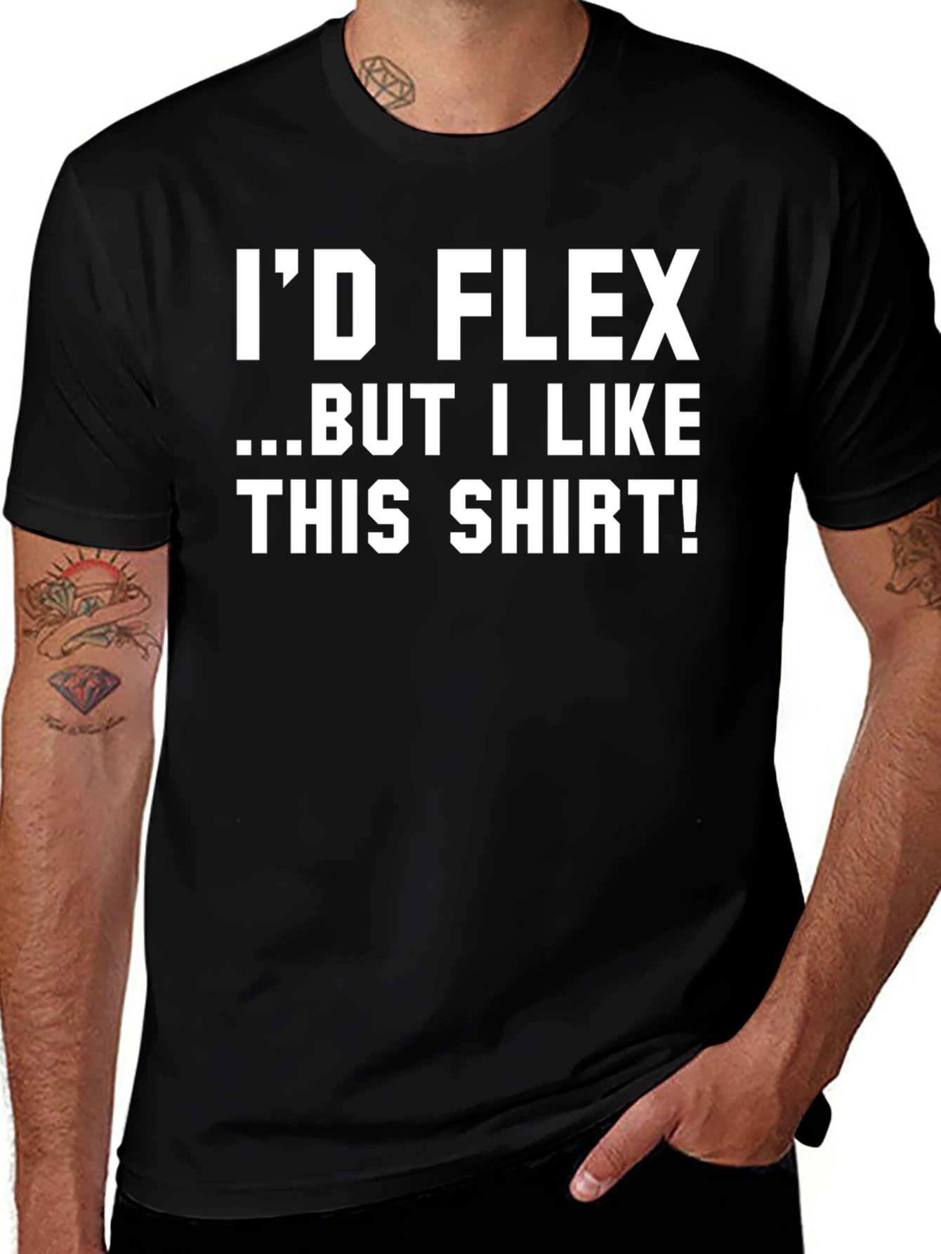 Id Flex Funny Graphic T-Shirt
