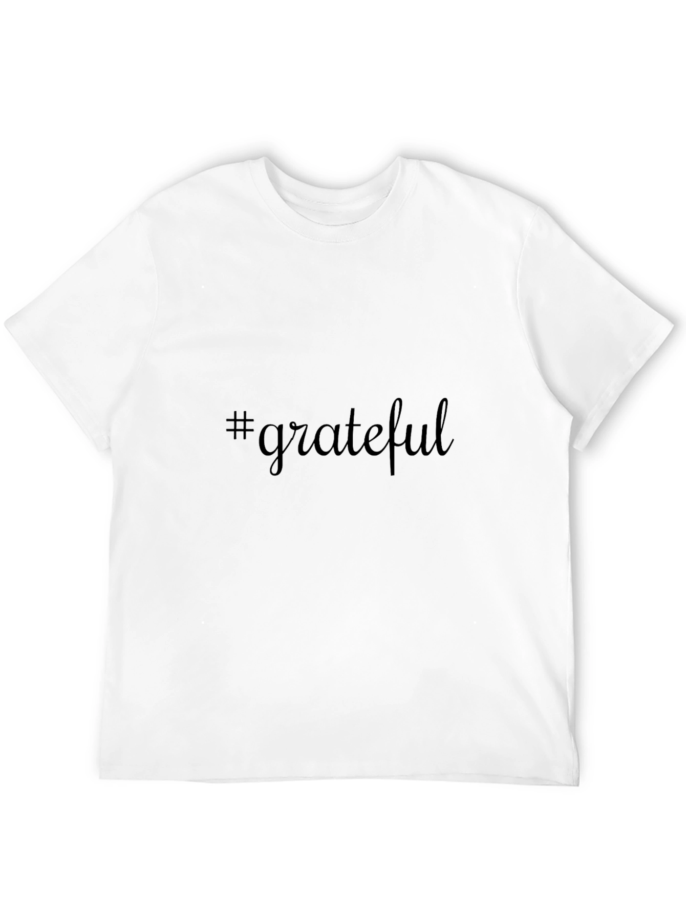 #Grateful Black Graphic Tee - Mens Casual Comfort