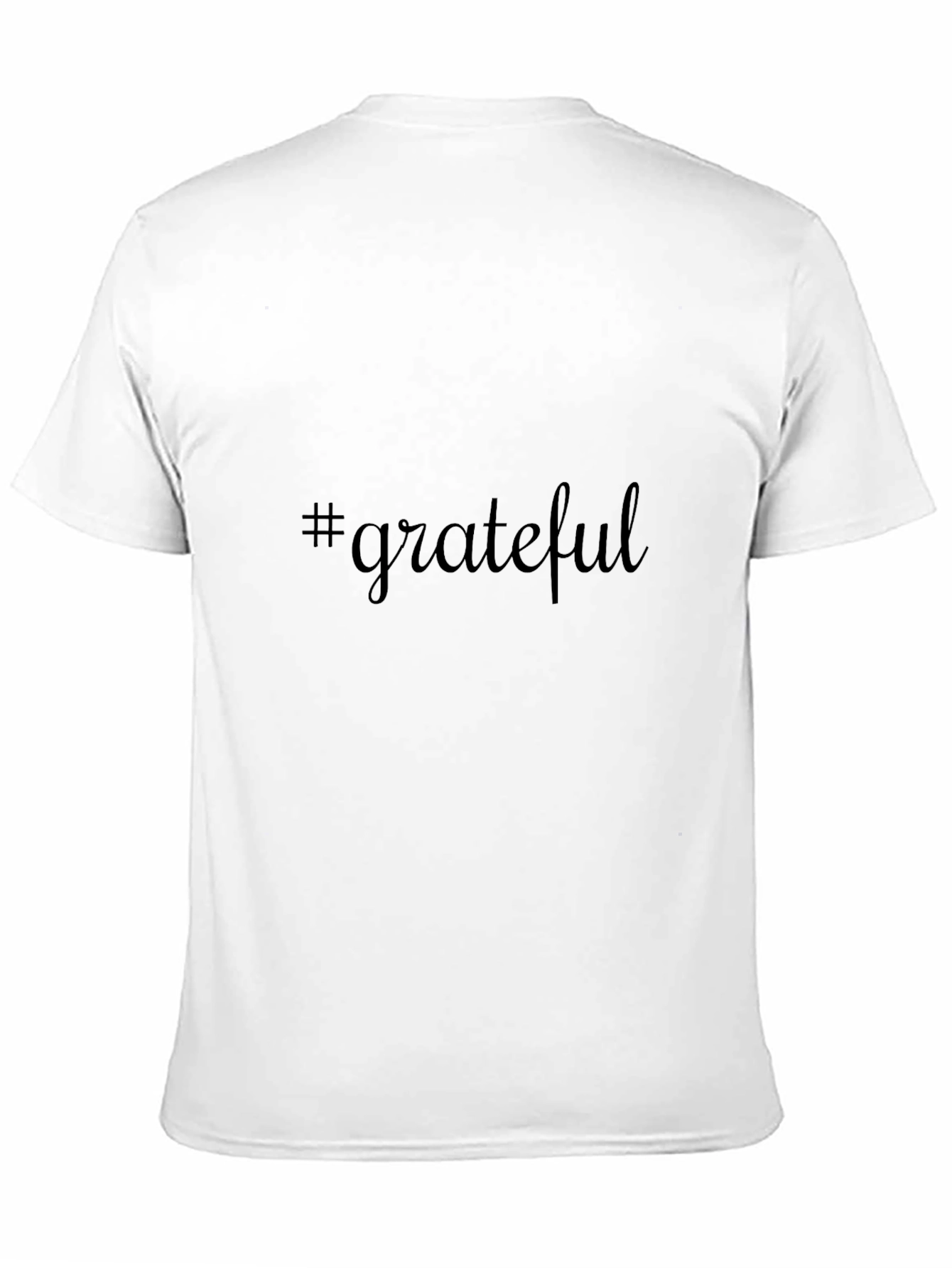 #Grateful Black Graphic Tee - Mens Casual Comfort
