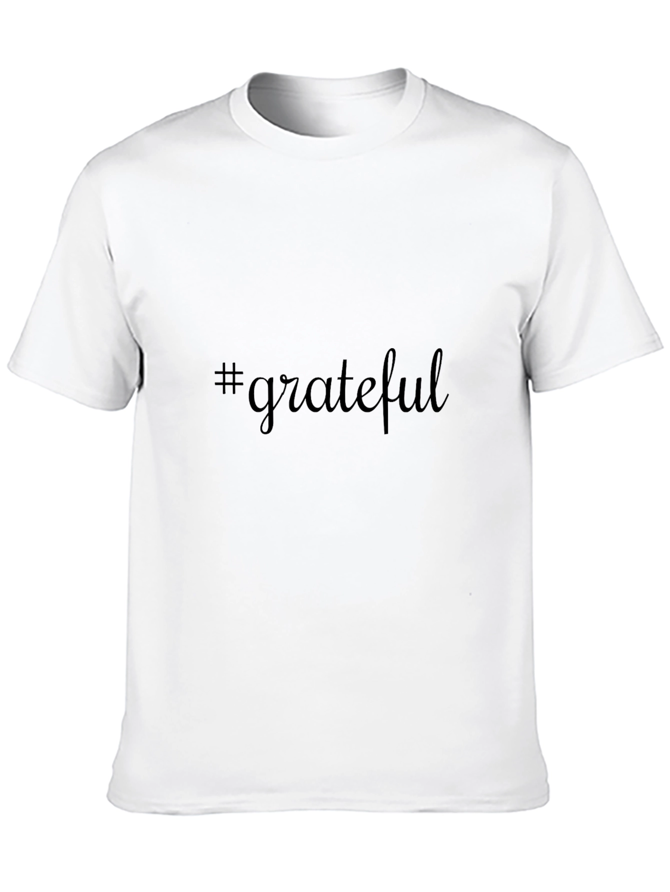 #Grateful Black Graphic Tee - Mens Casual Comfort